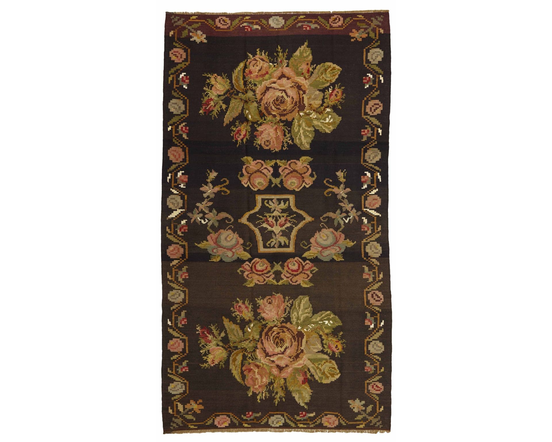 Rose Kelim orientalisk matta 166 x 304 cm