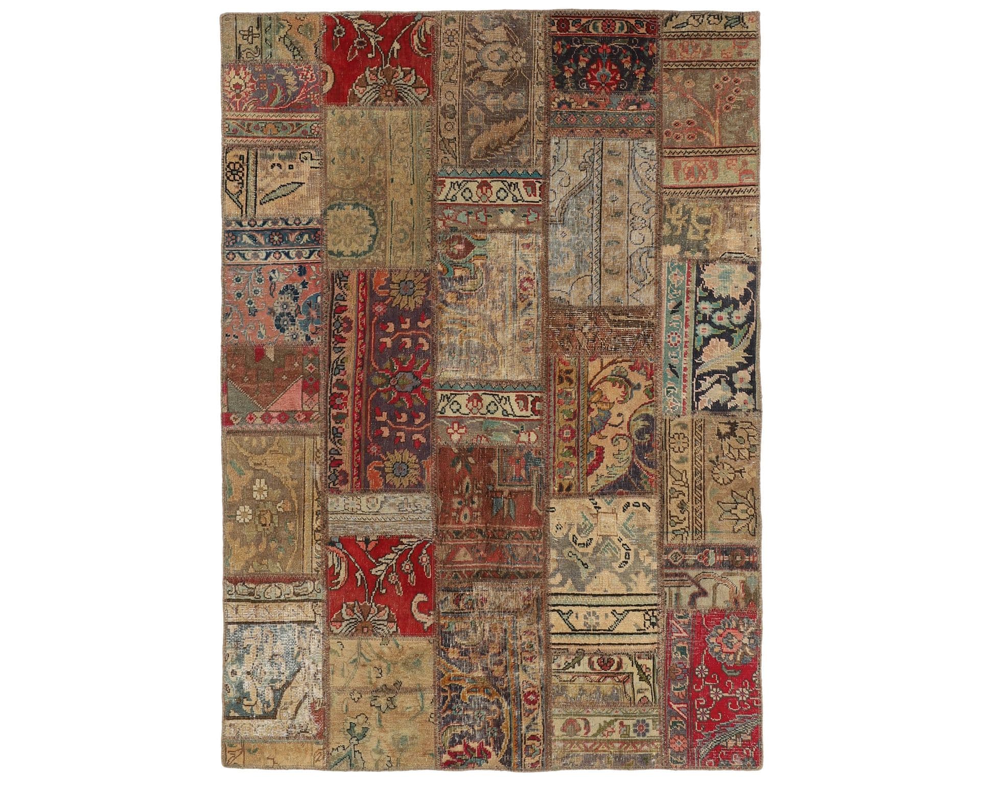 Vintage Patchwork orientalisk matta 144 x 207 cm