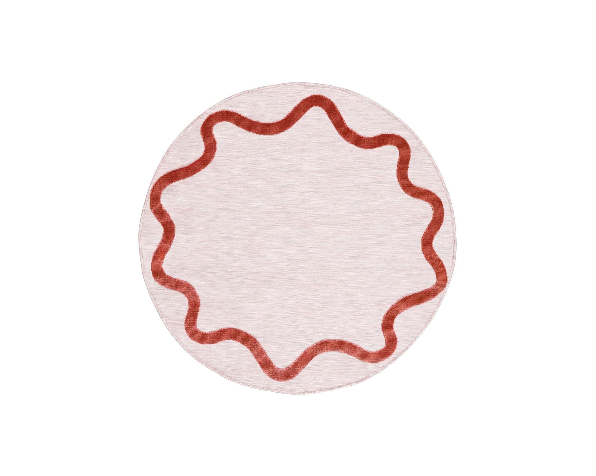 Rugvista Essential Svirla matta 150 x 150 cm rosa
