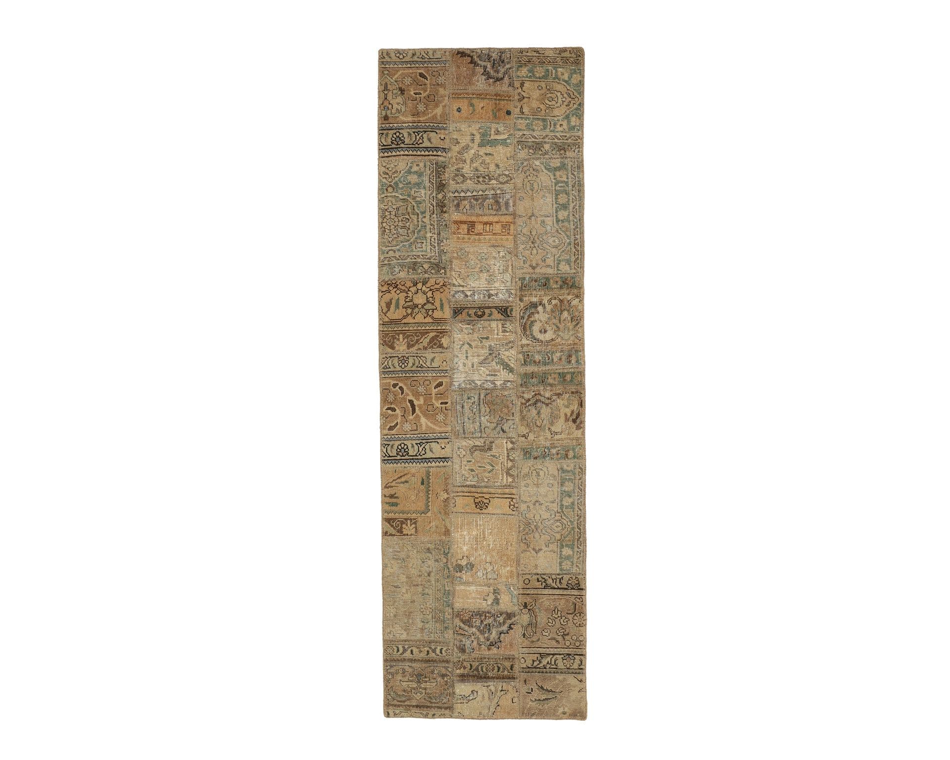 Vintage Patchwork orientalisk matta 75 x 250 cm