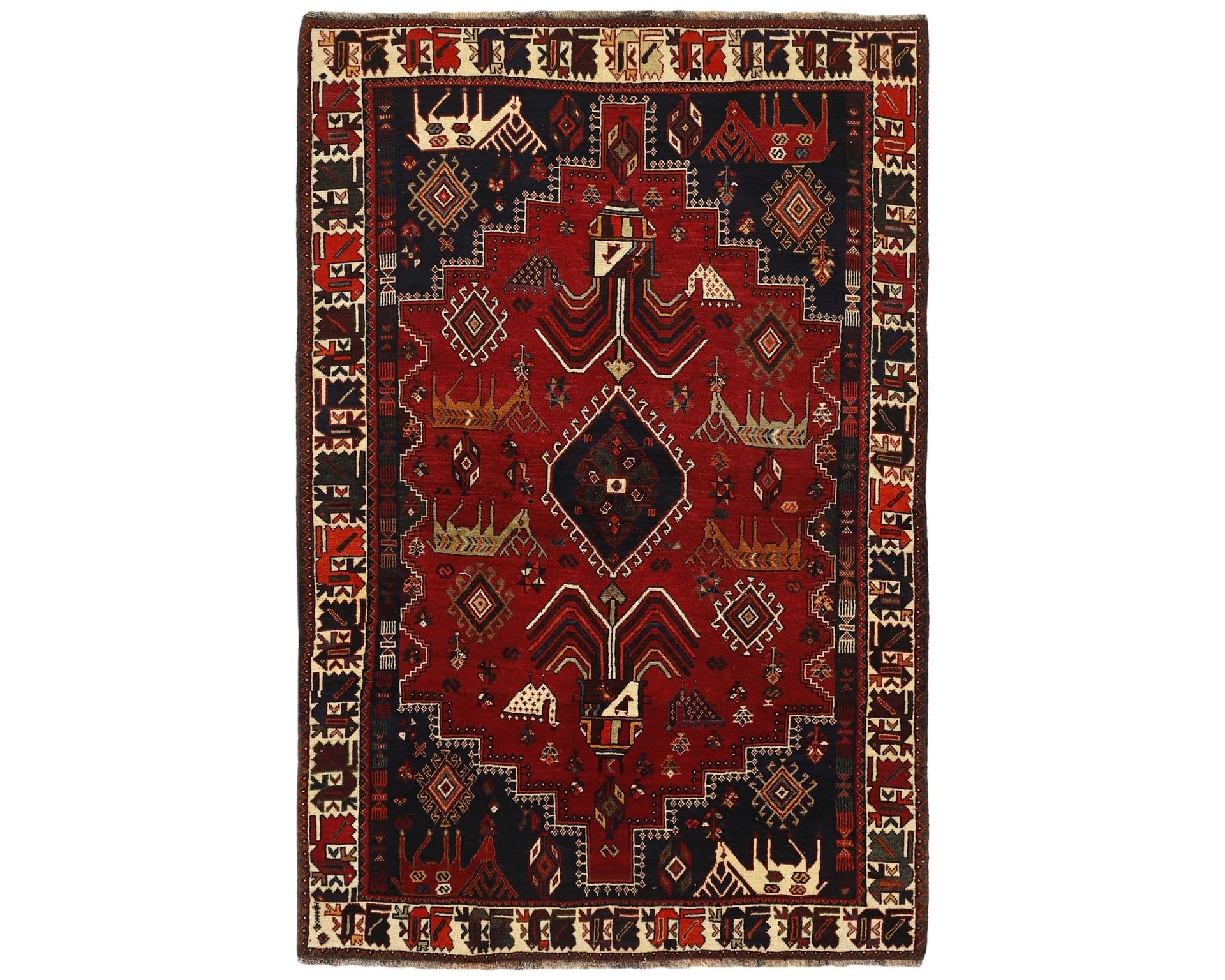Kashghai orientalisk matta 178 x 267 cm