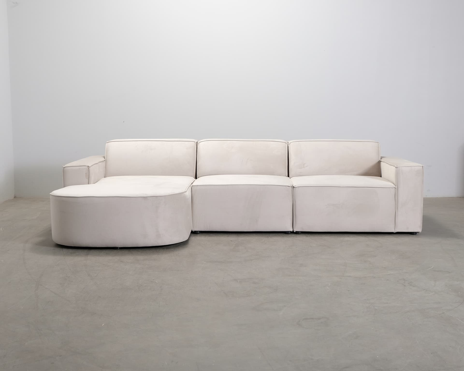 Micadoni Jodie 4-sits divansoffa ljusbeige