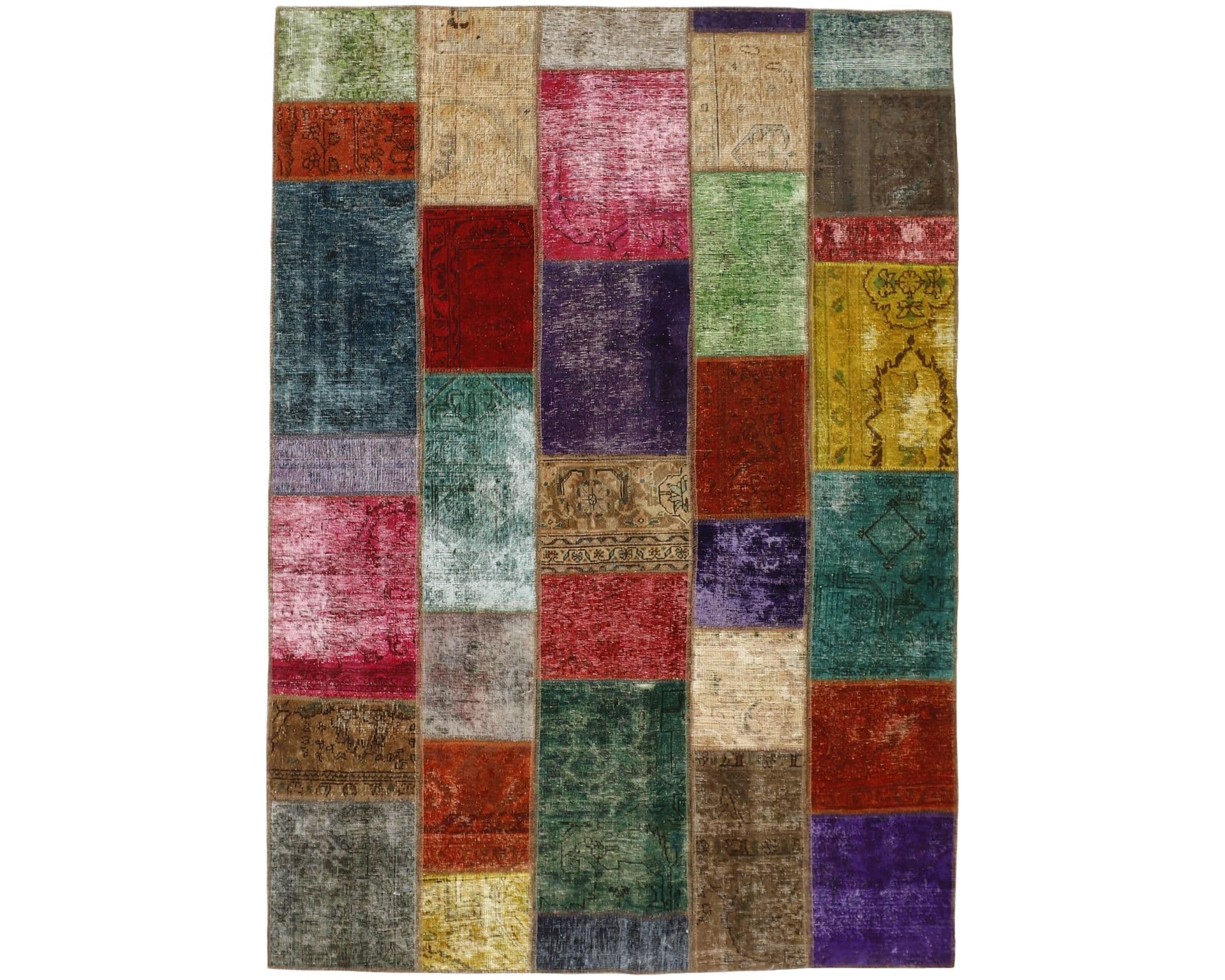 Vintage Patchwork orientalisk matta 169 x 238 cm