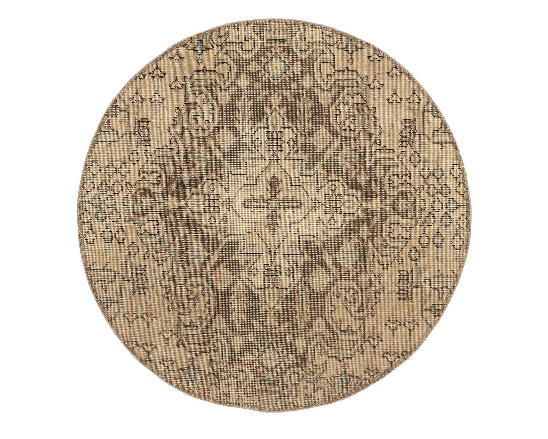 Vintage Royal Fine orientalisk matta 100 x 100 cm