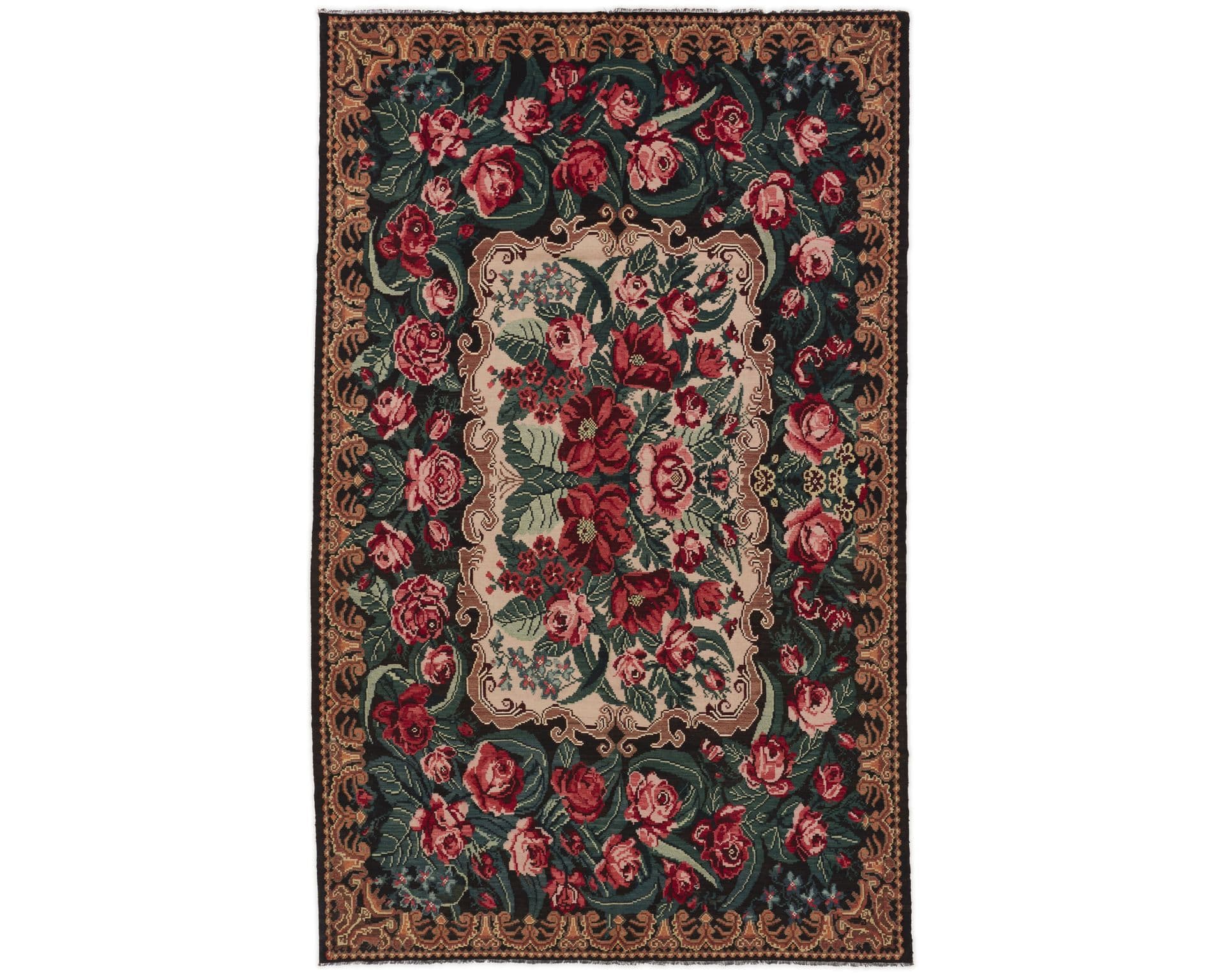 Rose Kelim orientalisk matta 251 x 404 cm