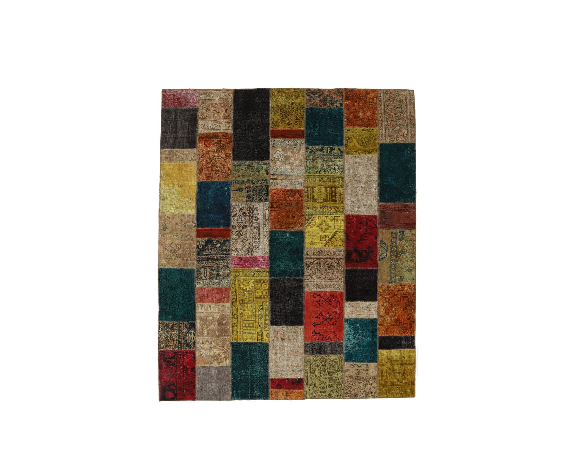 Vintage Patchwork orientalisk matta 255 x 308 cm