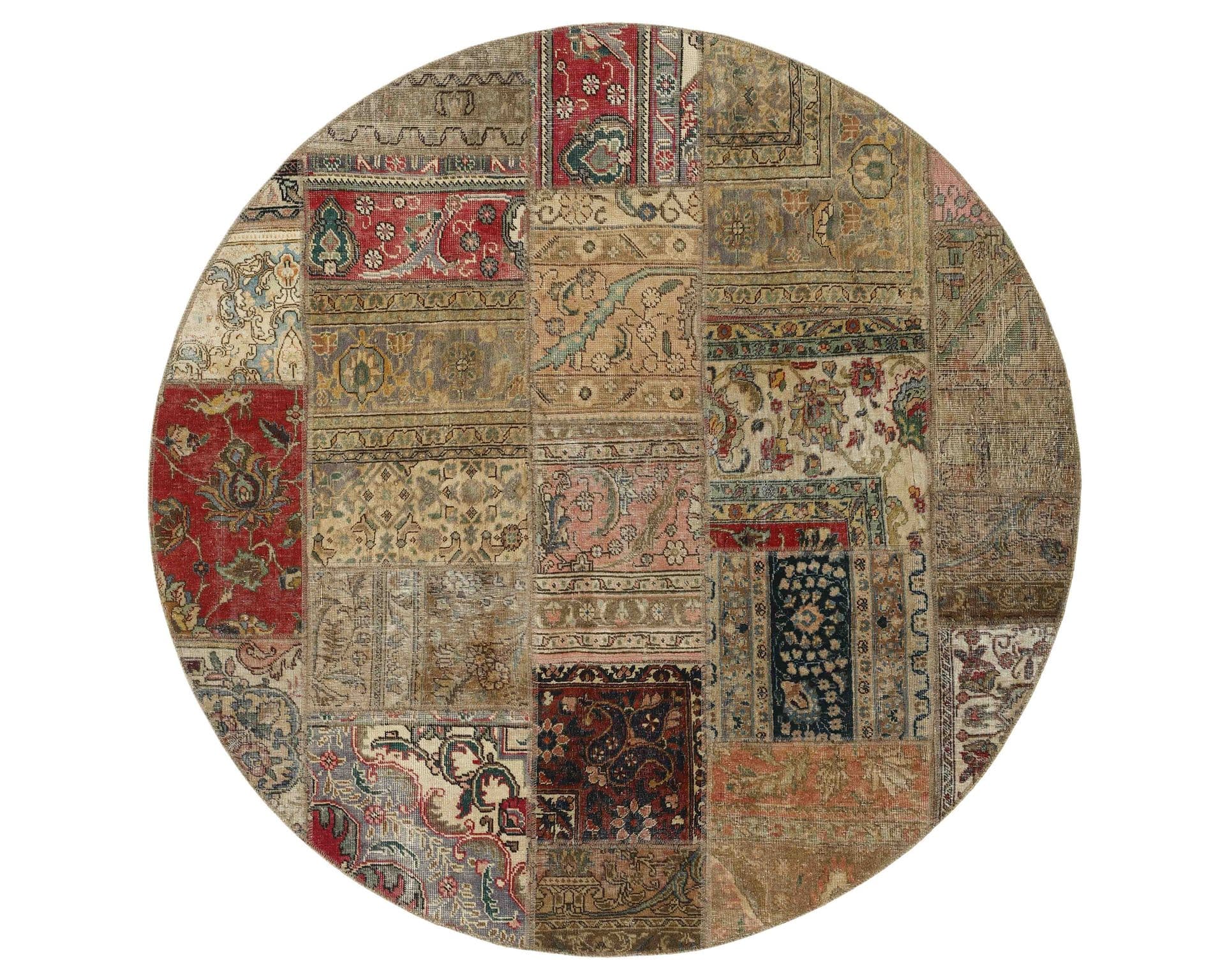 Vintage Patchwork orientalisk matta 200 x 200 cm