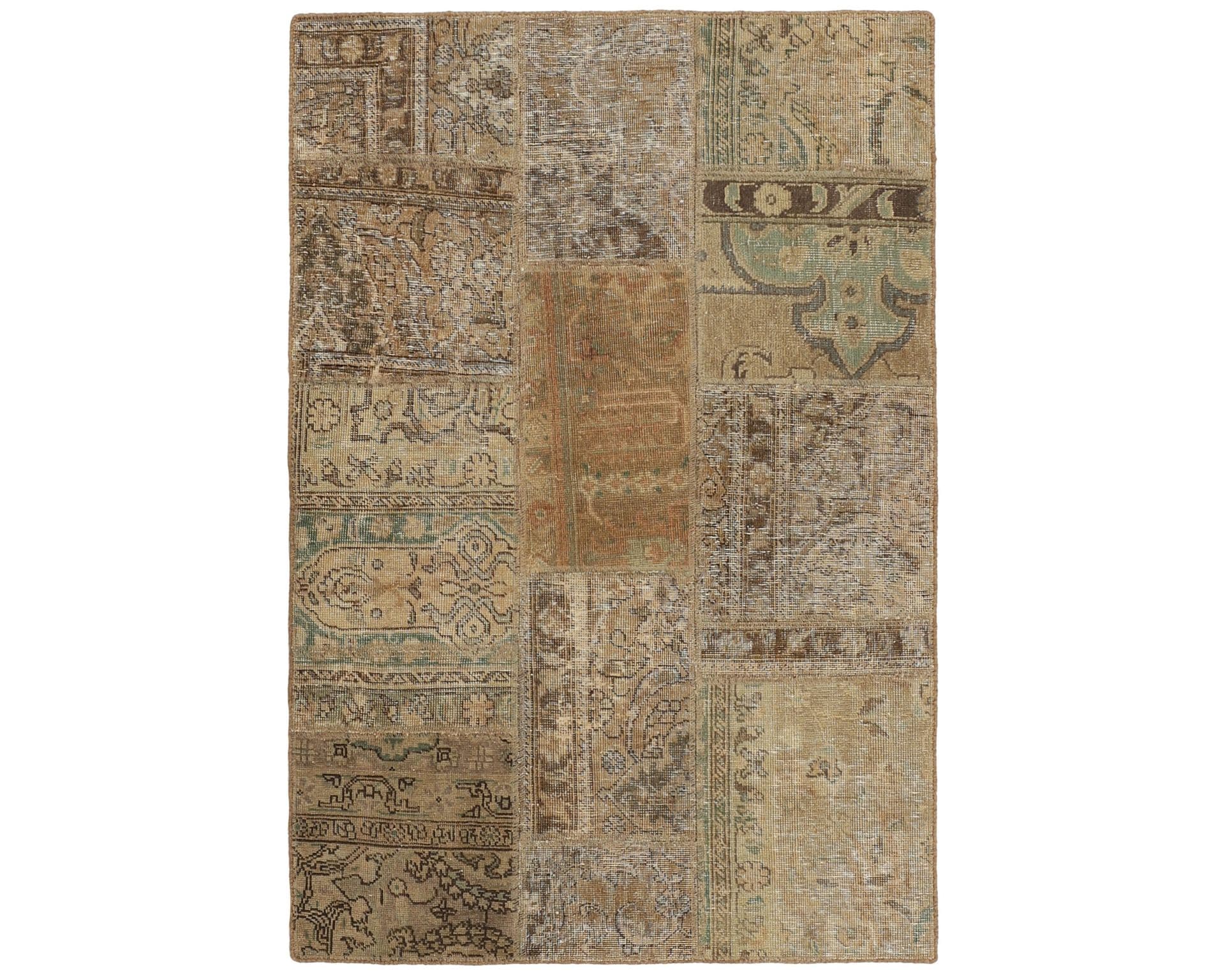 Vintage Patchwork orientalisk matta 107 x 156 cm