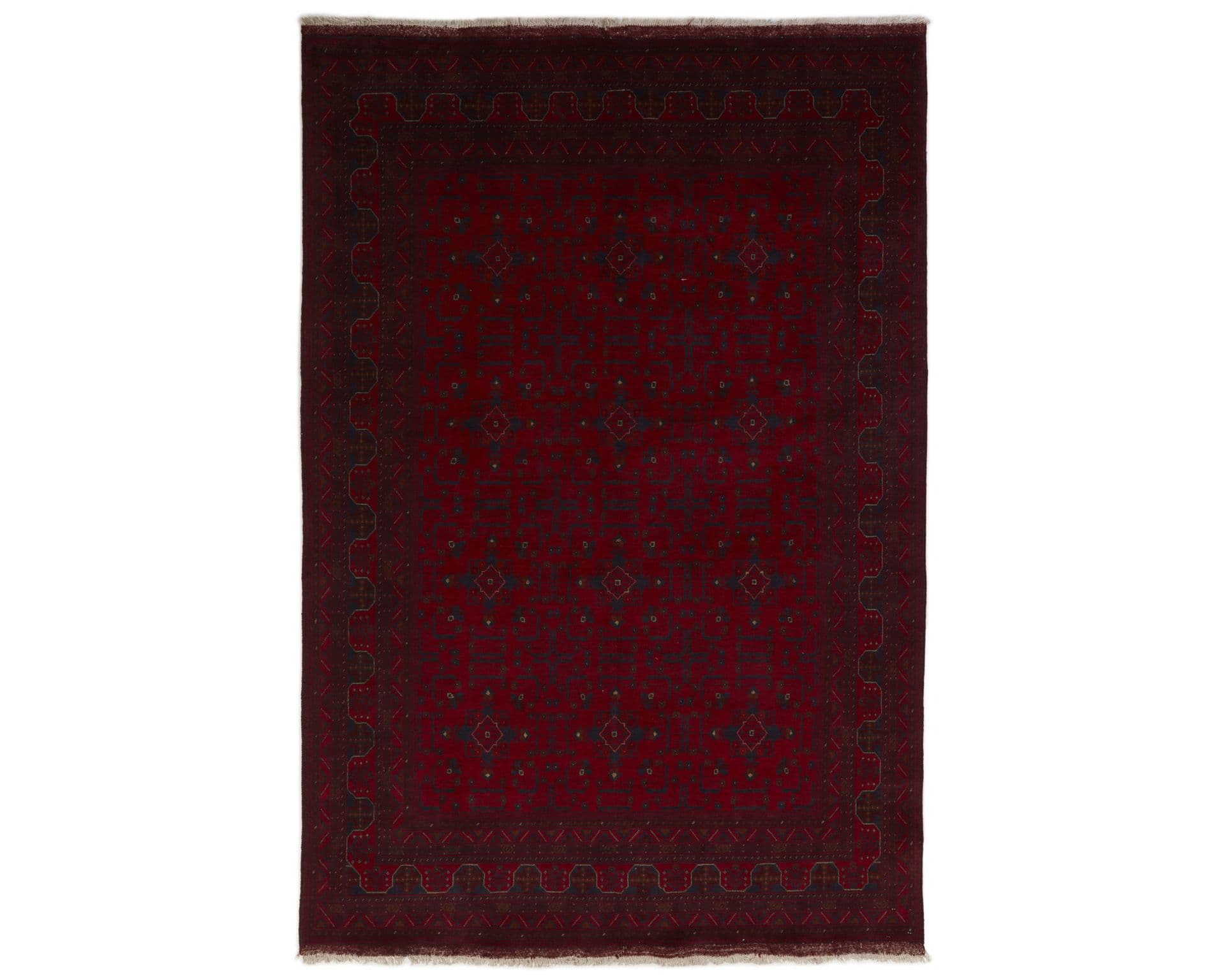 Old Afghan orientalisk matta 201 x 295 cm
