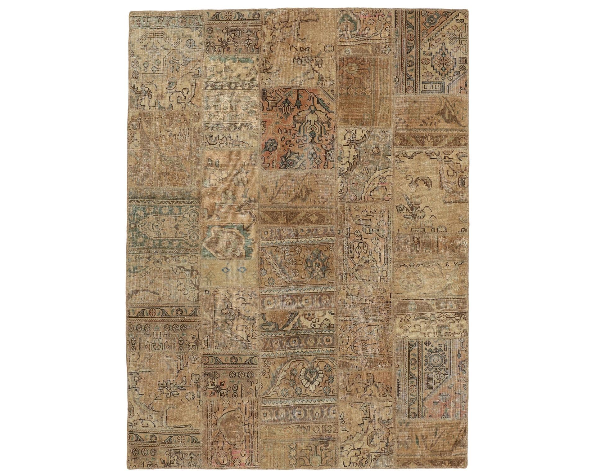 Vintage Patchwork orientalisk matta 177 x 244 cm
