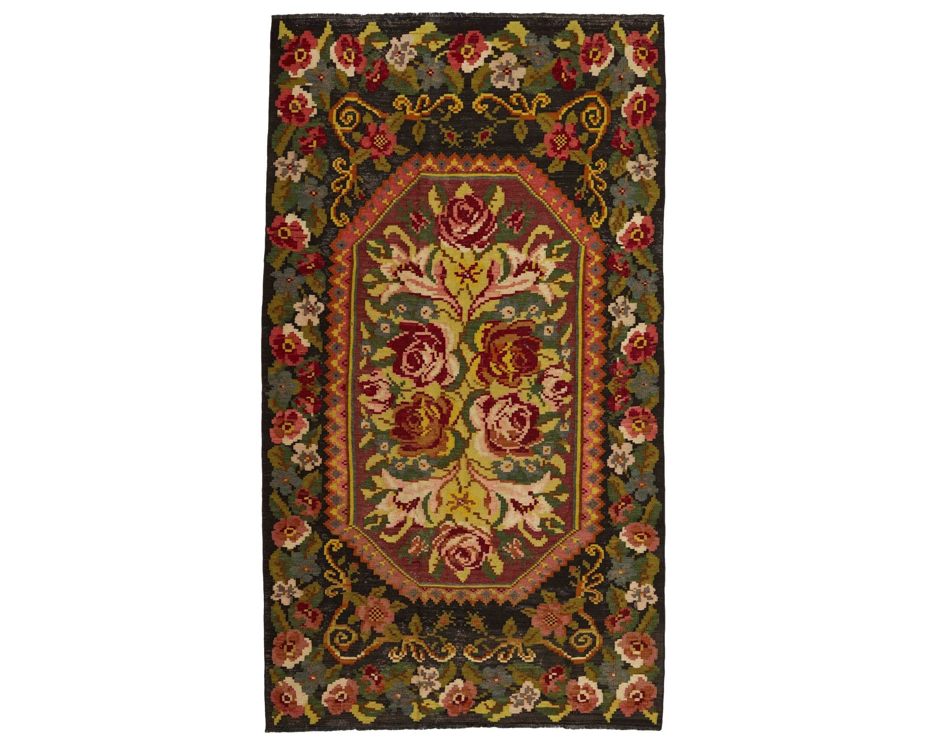 Rose Kelim orientalisk matta 184 x 328 cm