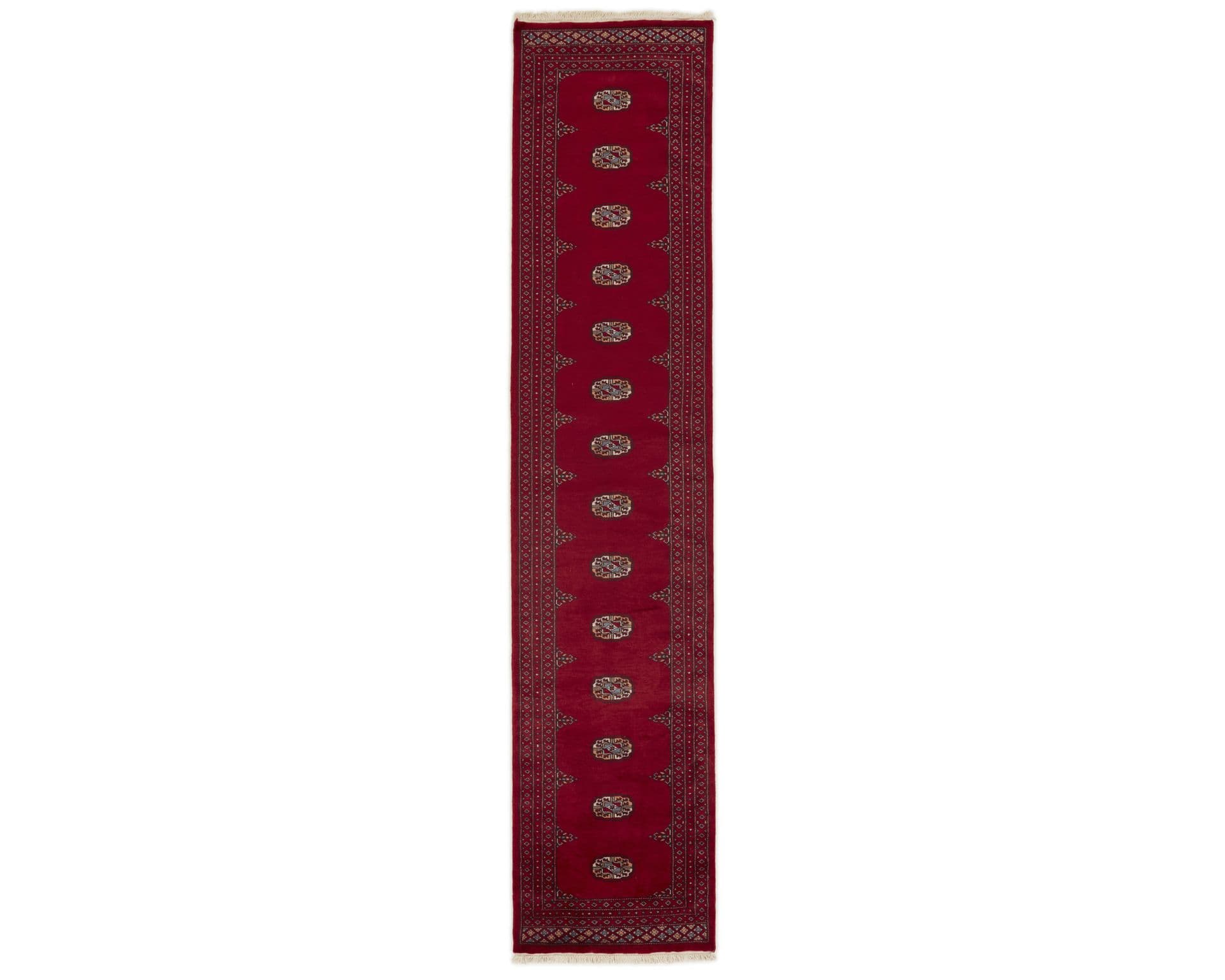 Pakistan handknotted orientalisk matta 75 x 351 cm