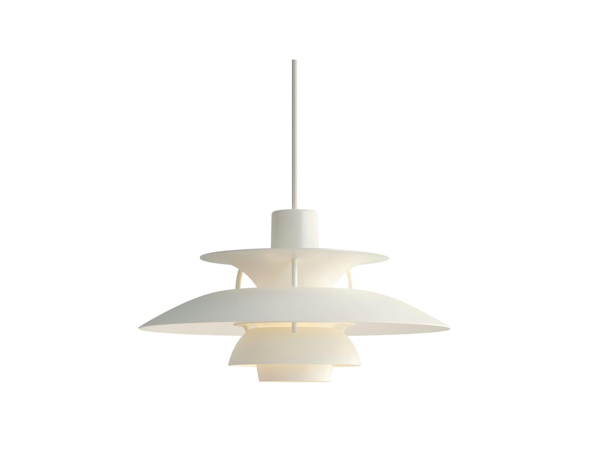 Louis Poulsen PH 5 pendellampa vit