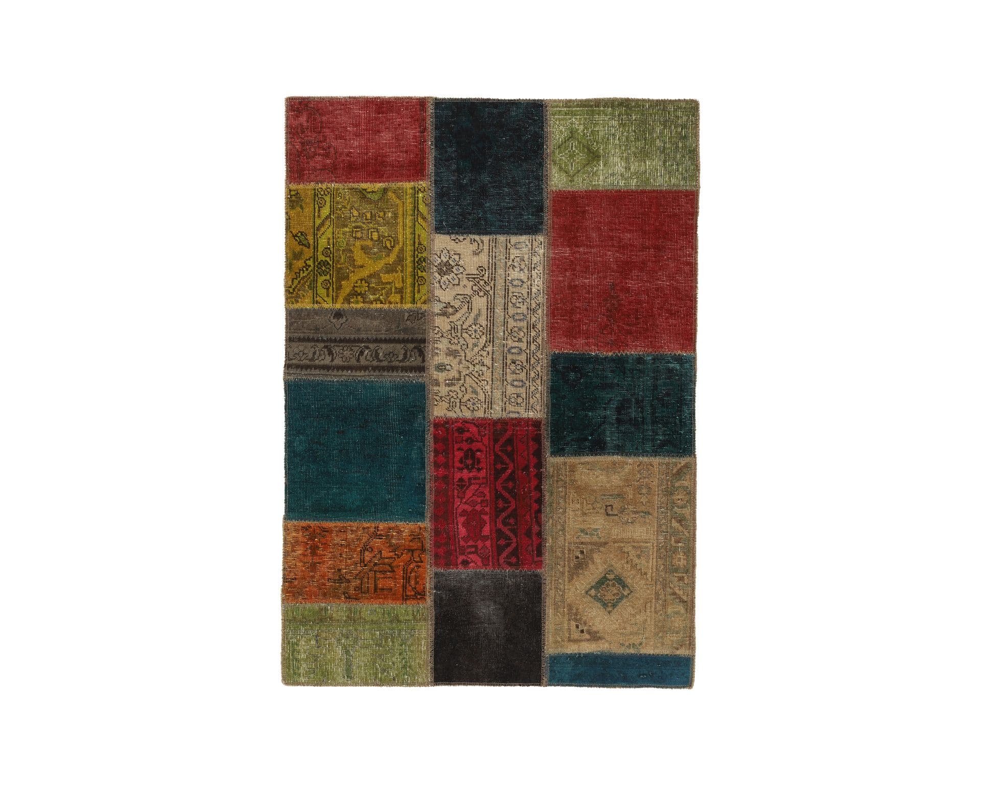 Vintage Patchwork orientalisk matta 107 x 153 cm