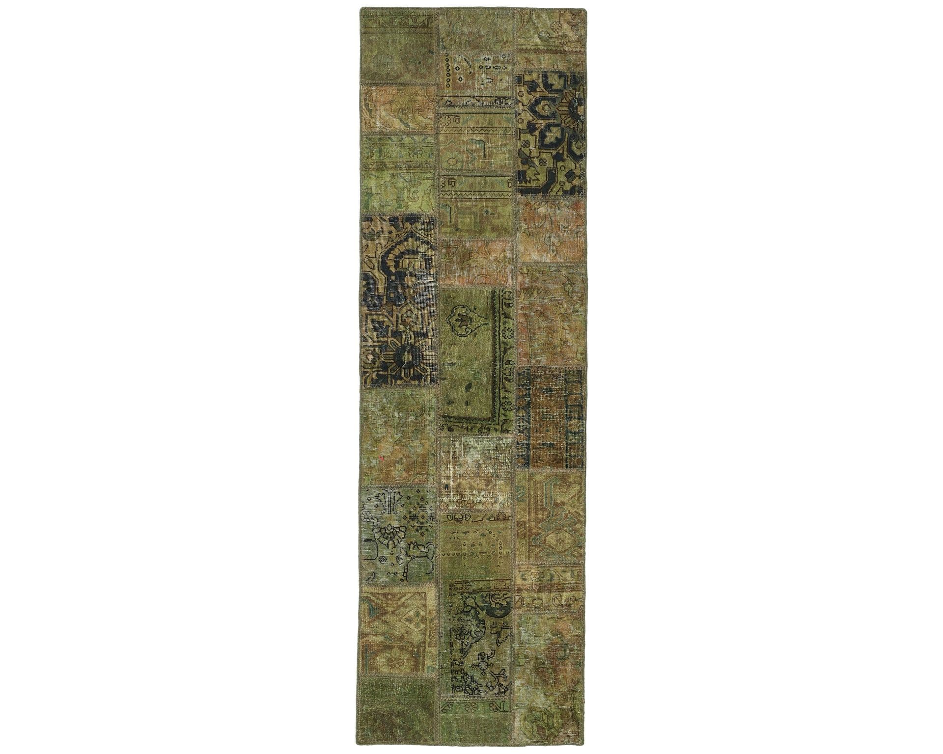Vintage Patchwork orientalisk matta 75 x 252 cm