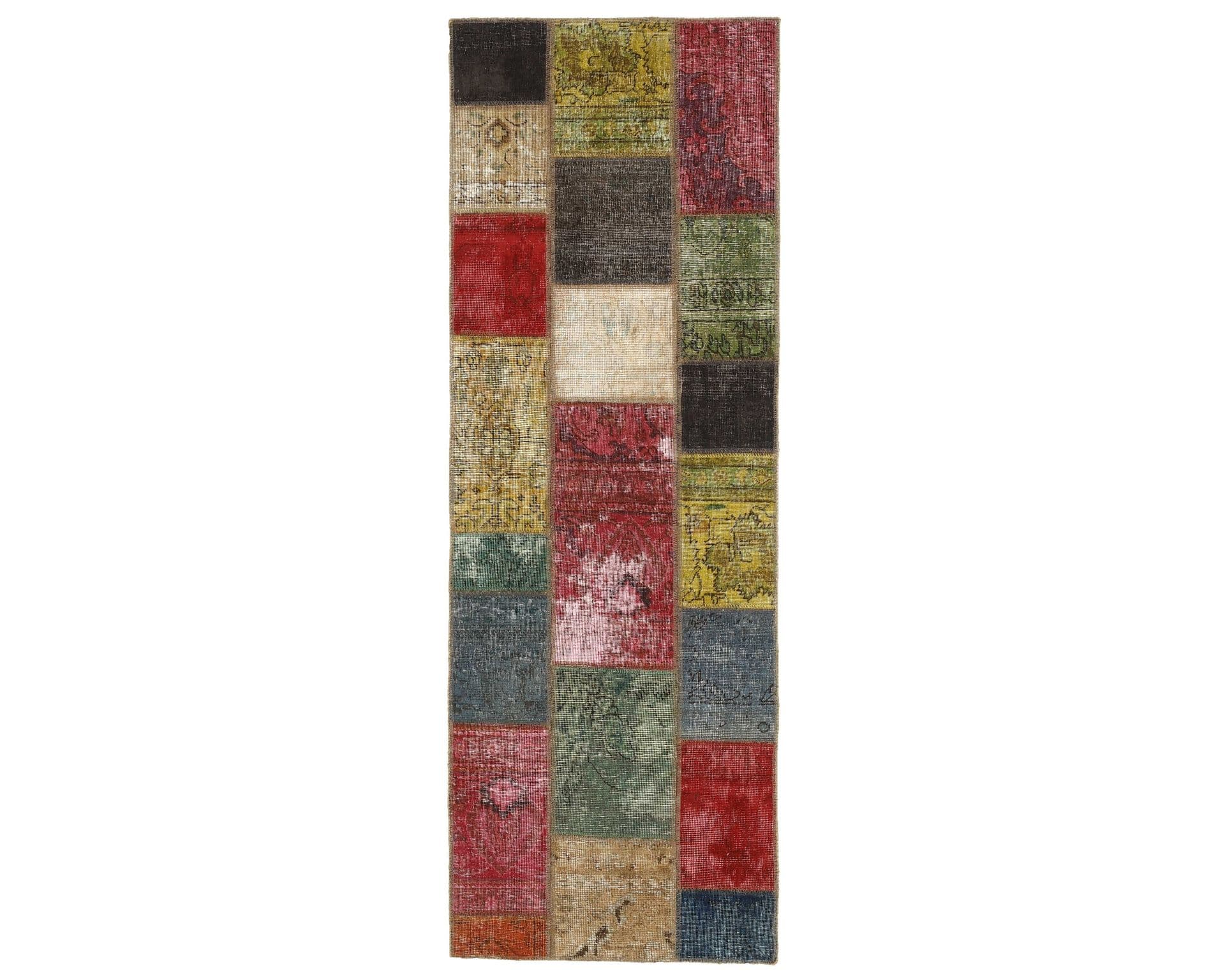 Vintage Patchwork orientalisk matta 75 x 214 cm