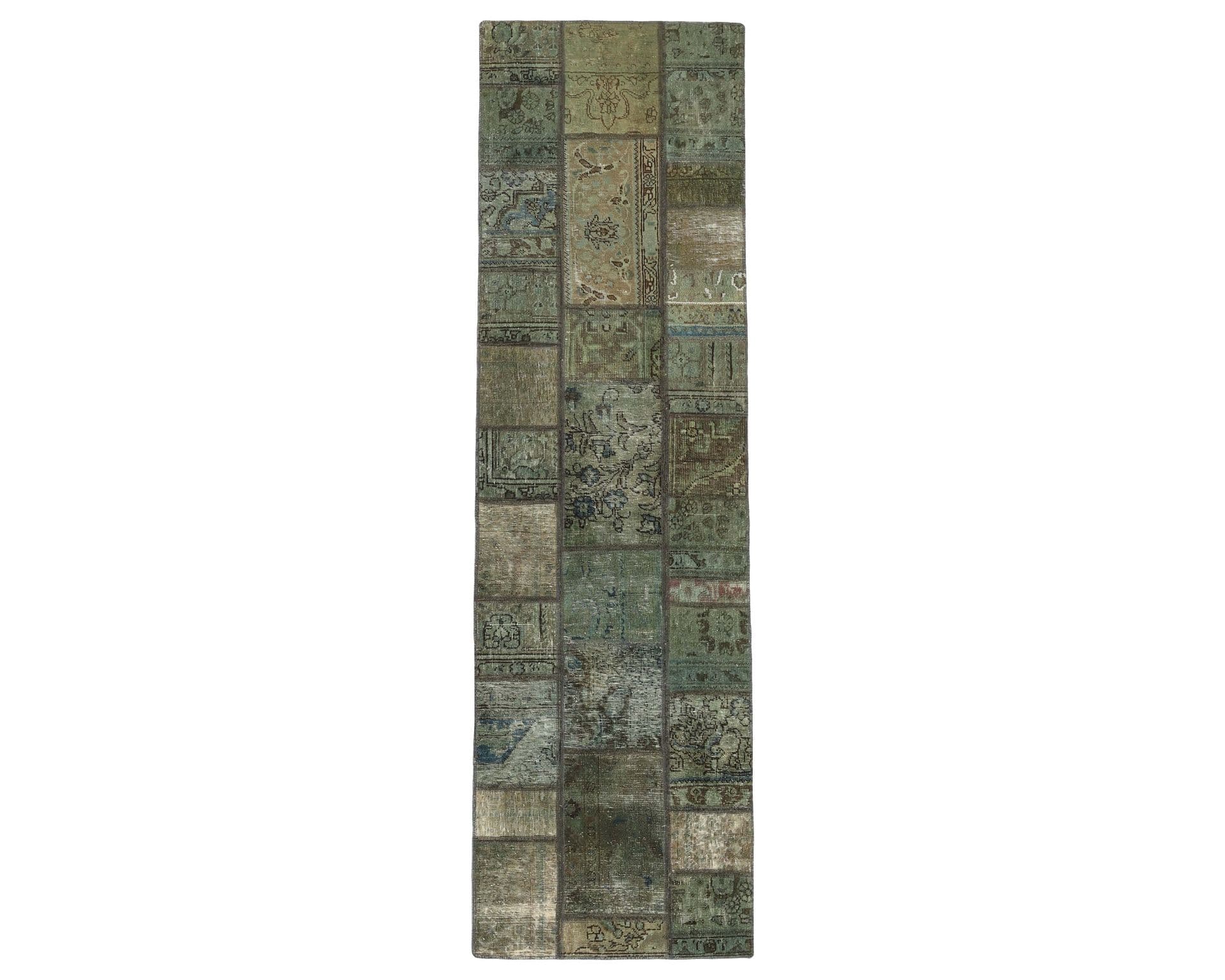 Vintage Patchwork orientalisk matta 77 x 257 cm