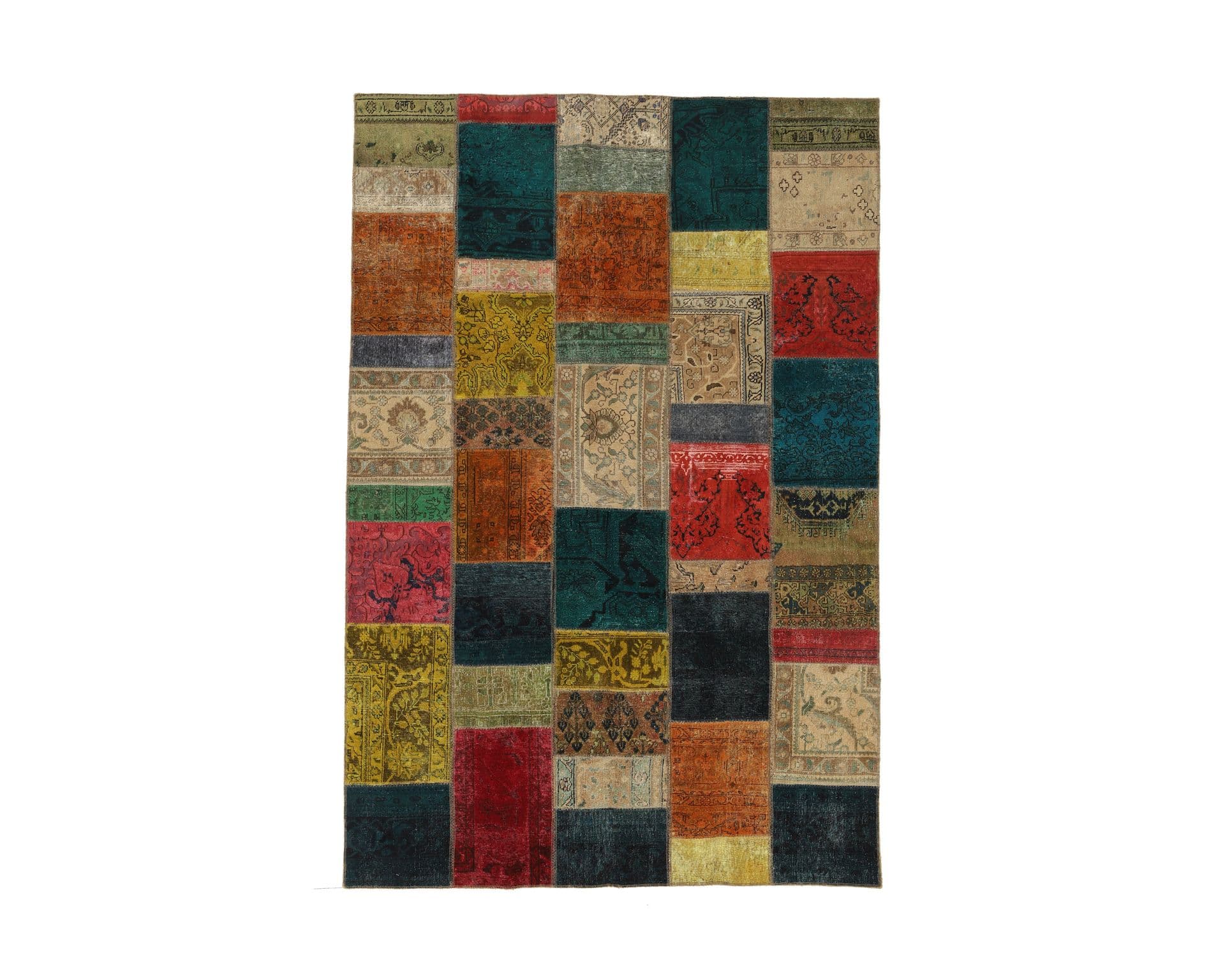 Vintage Patchwork orientalisk matta 207 x 307 cm