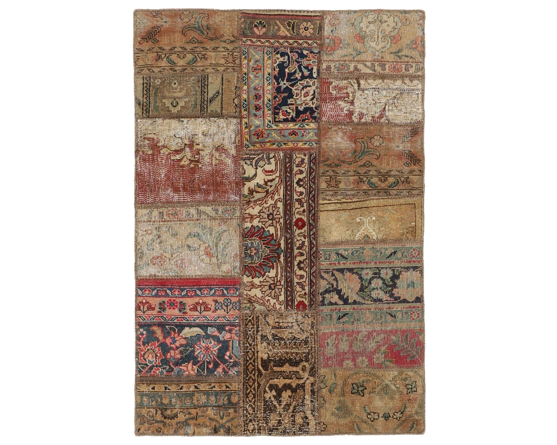 Vintage Patchwork orientalisk matta 107 x 160 cm