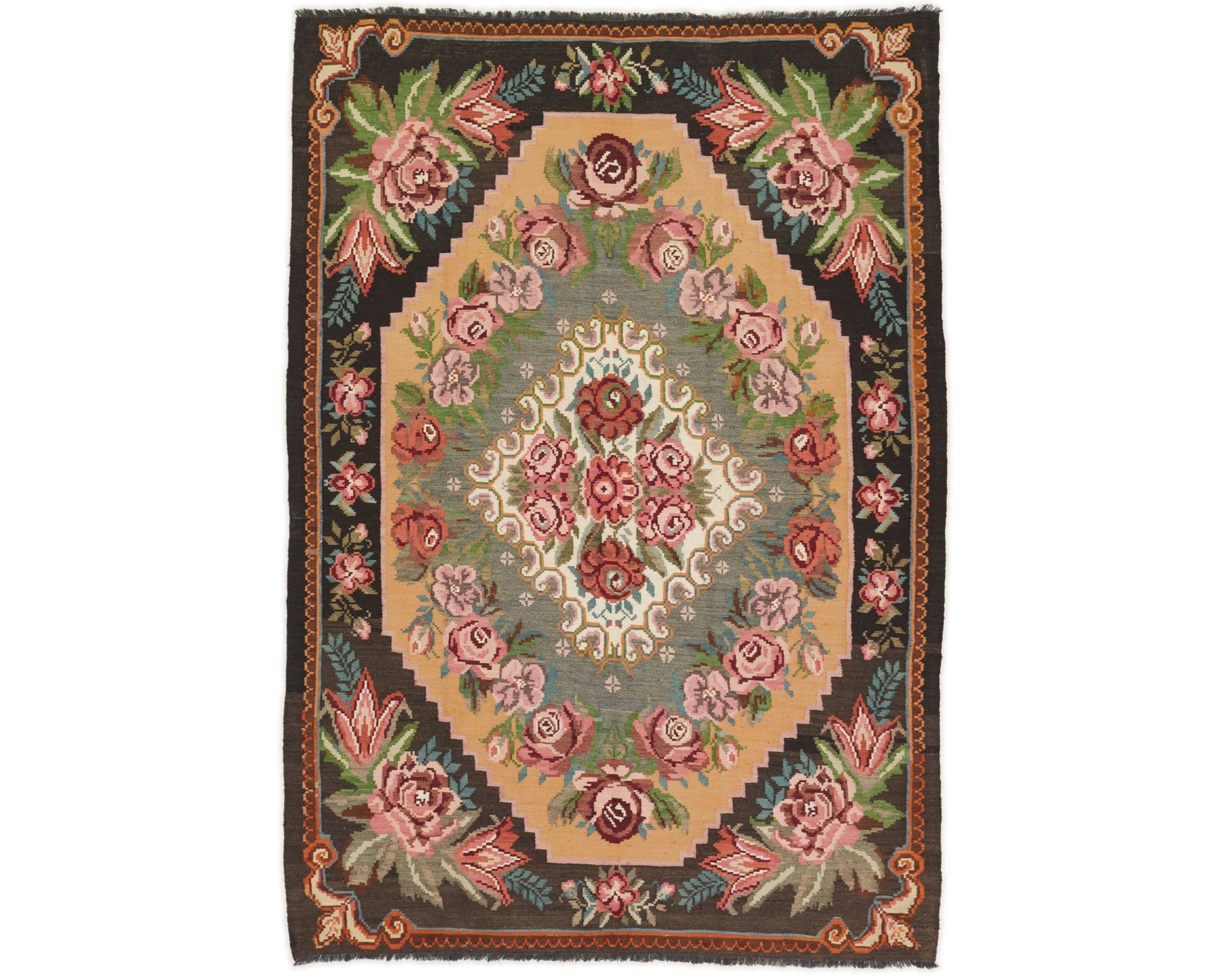Rose Kelim orientalisk matta 200 x 287 cm