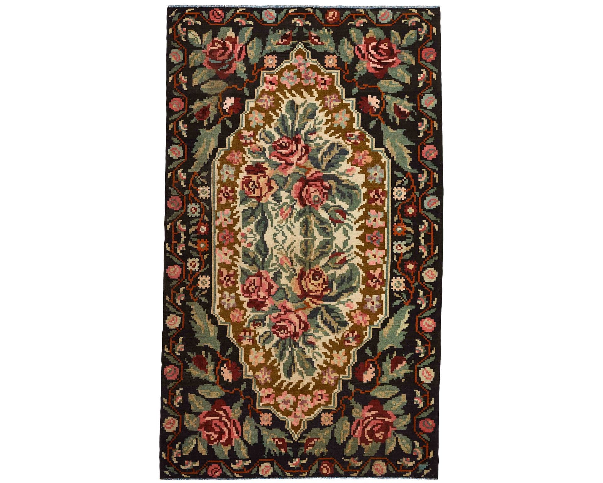 Rose Kelim orientalisk matta 193 x 328 cm