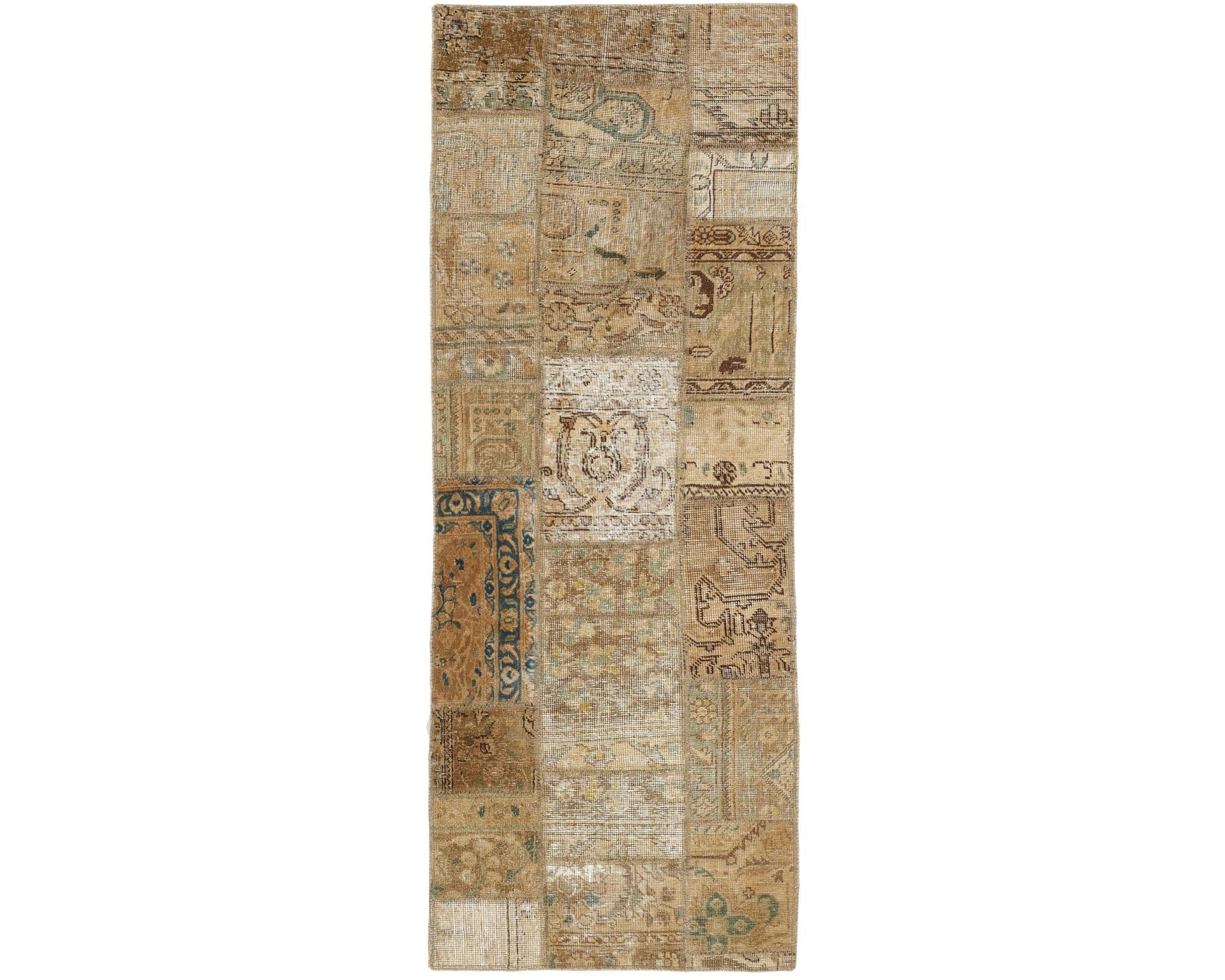 Vintage Patchwork orientalisk matta 73 x 207 cm