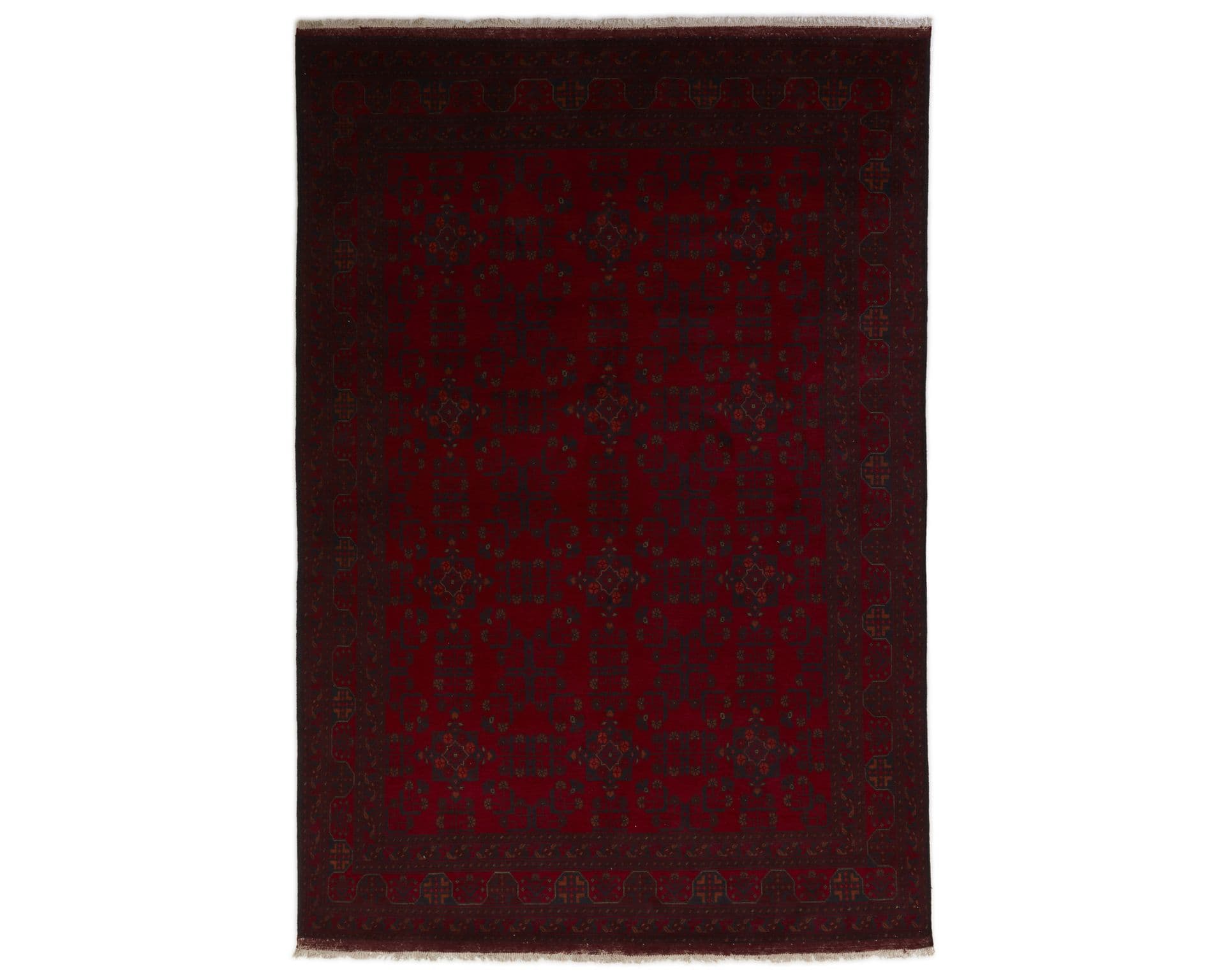 Old Afghan orientalisk matta 202 x 290 cm