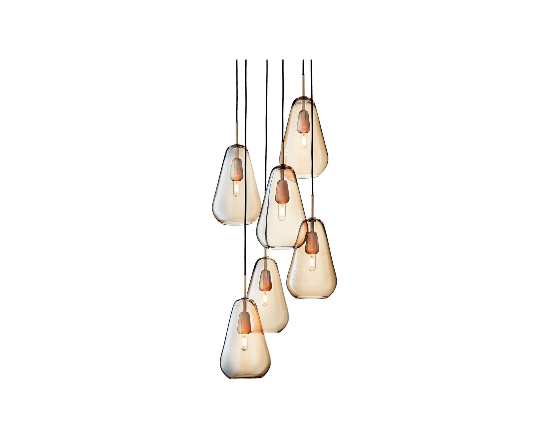 Nuura Anoli 6 pendellampa guld