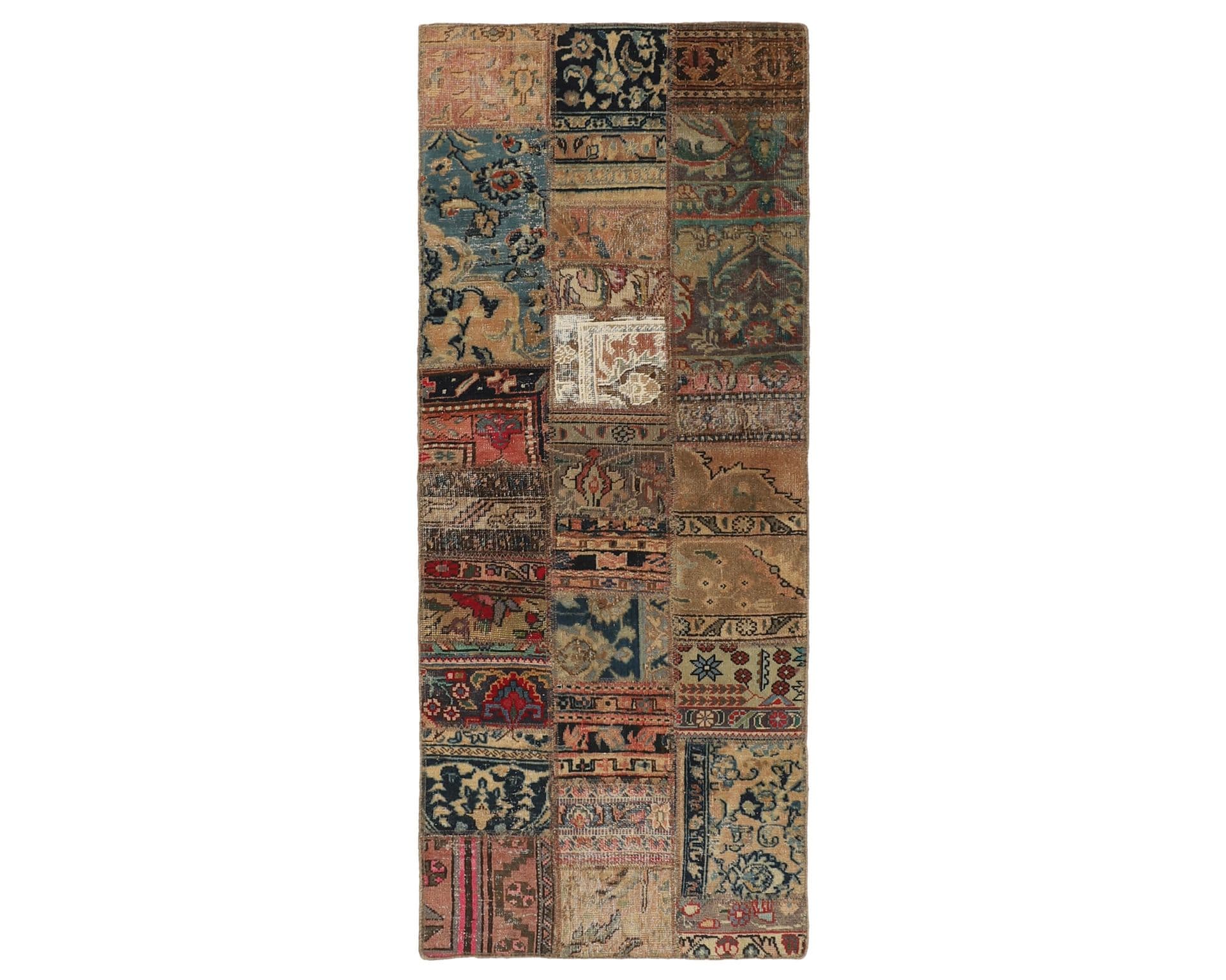 Vintage Patchwork orientalisk matta 77 x 204 cm