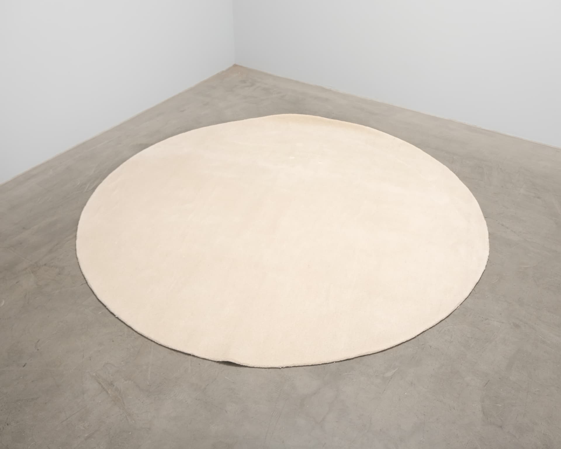 Ferm Living Stille matta ø 240 cm naturvit