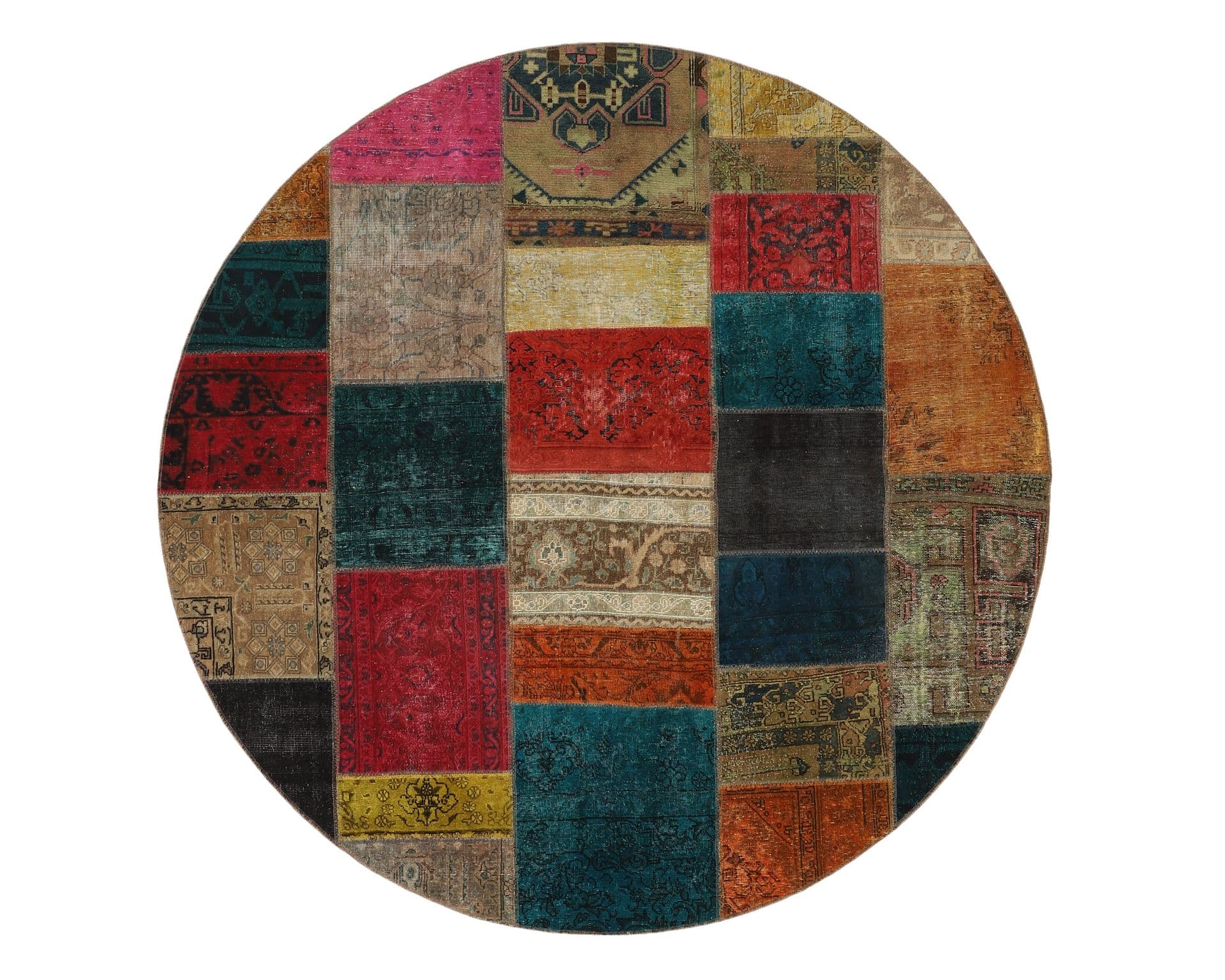Vintage Patchwork orientalisk matta 250 x 250 cm