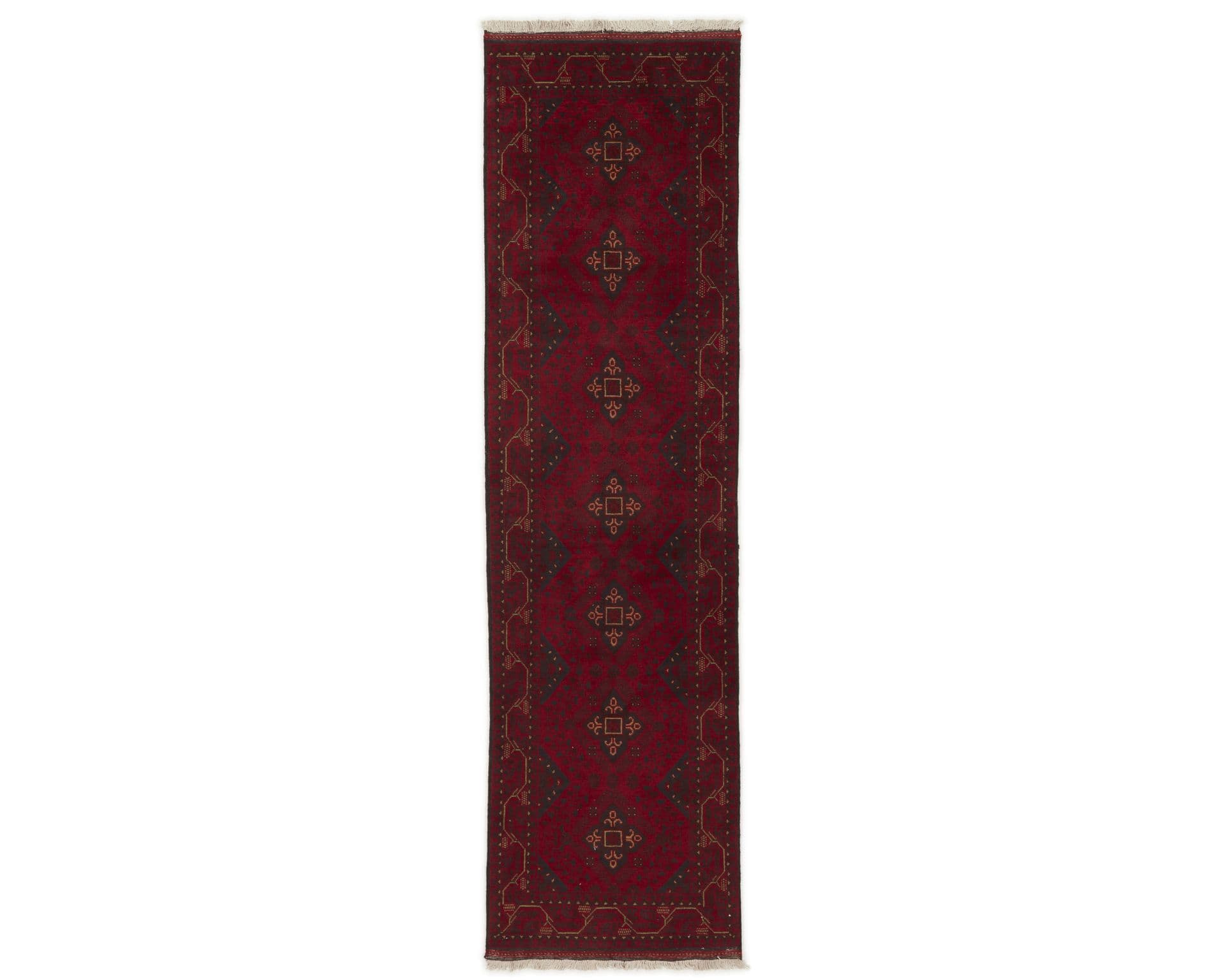 Old Afghan orientalisk matta 83 x 292 cm