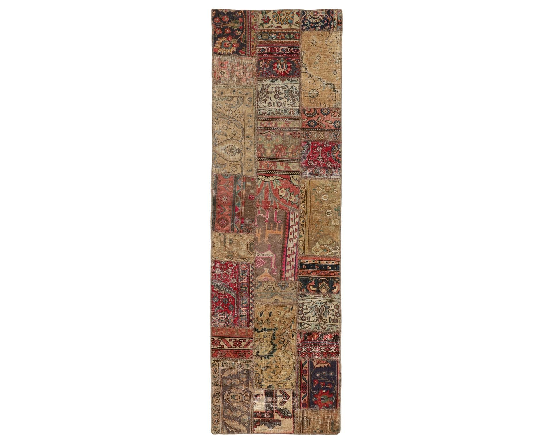 Vintage Patchwork orientalisk matta 85 x 312 cm