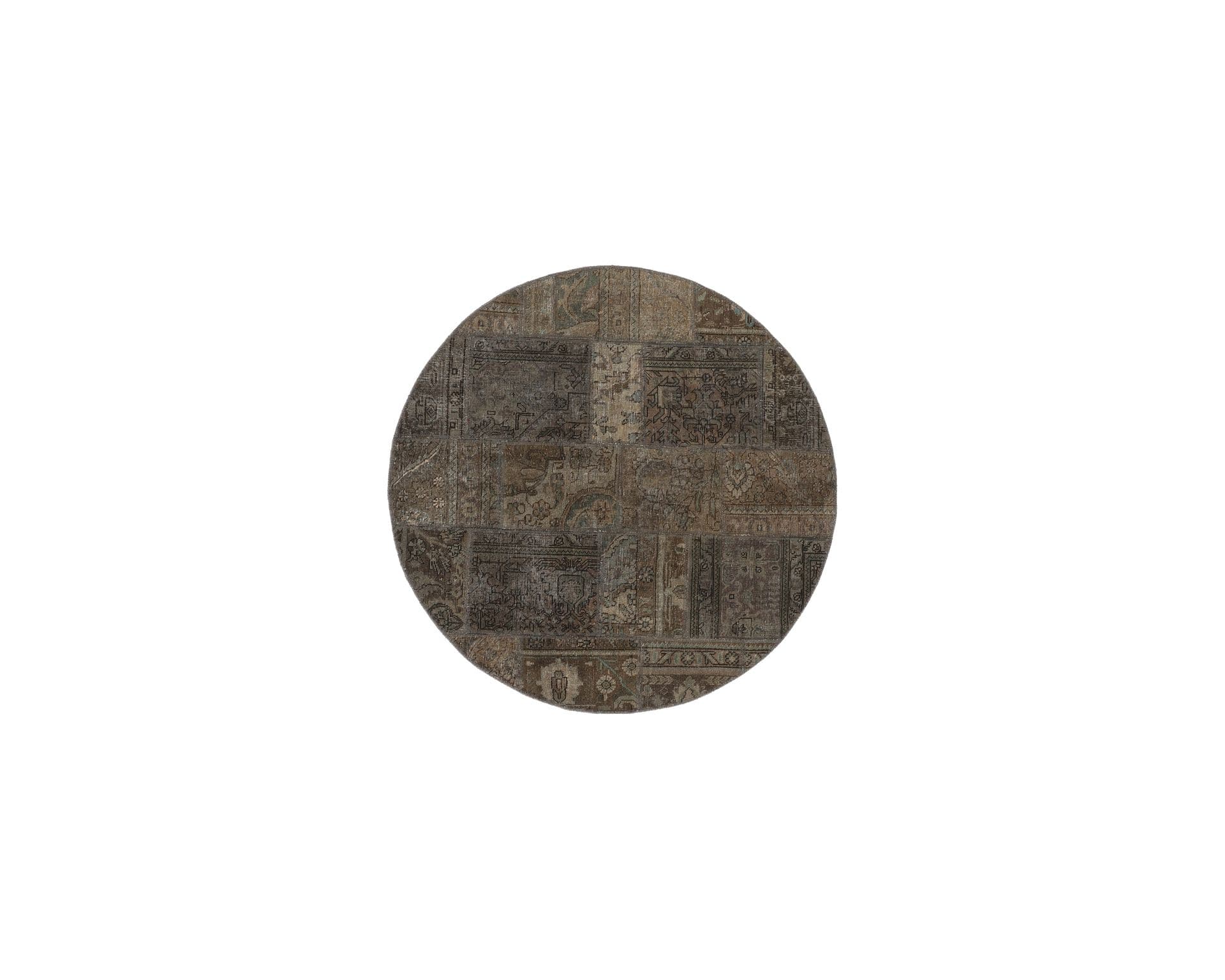 Vintage Patchwork orientalisk matta 150 x 150 cm