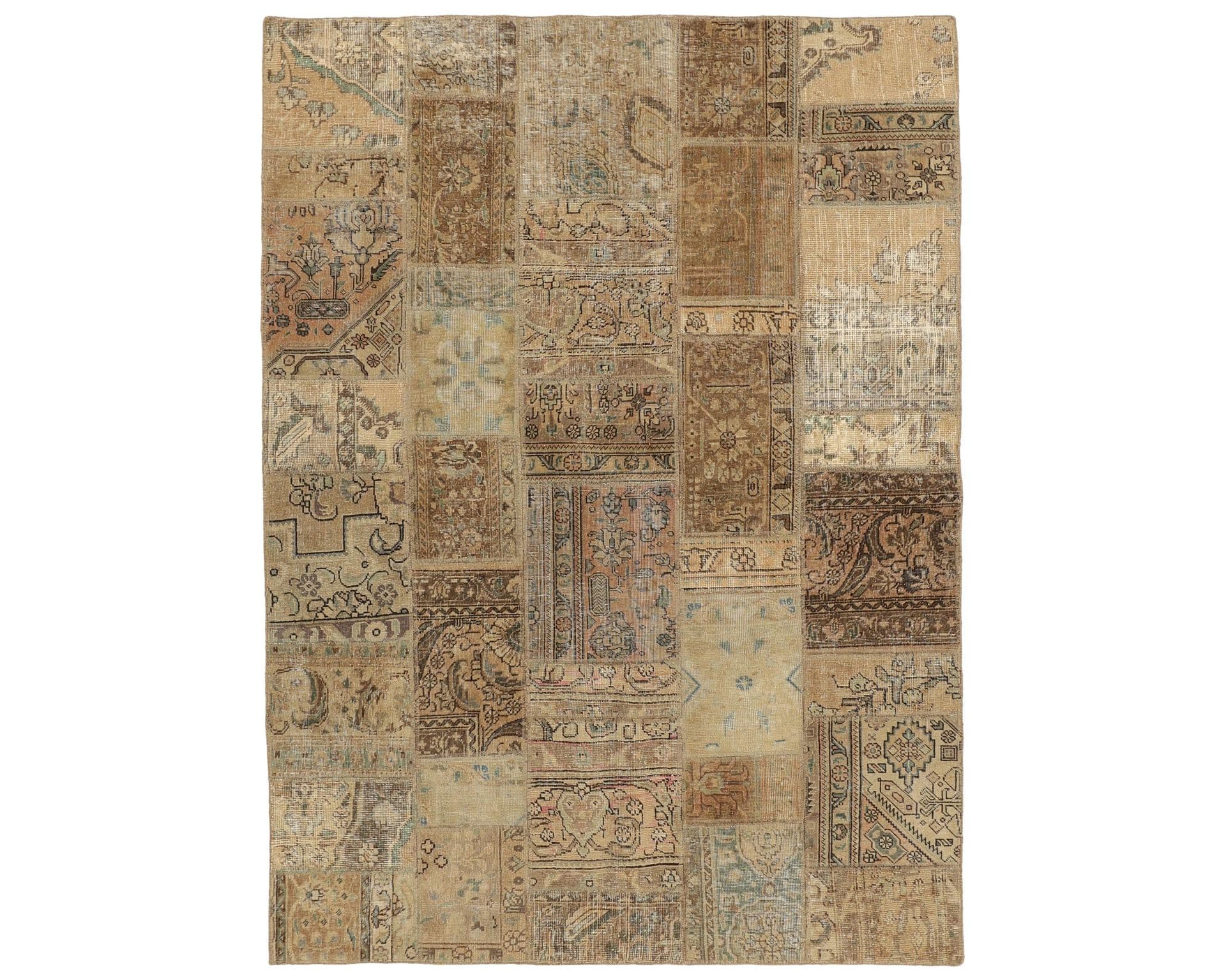 Vintage Patchwork orientalisk matta 173 x 245 cm