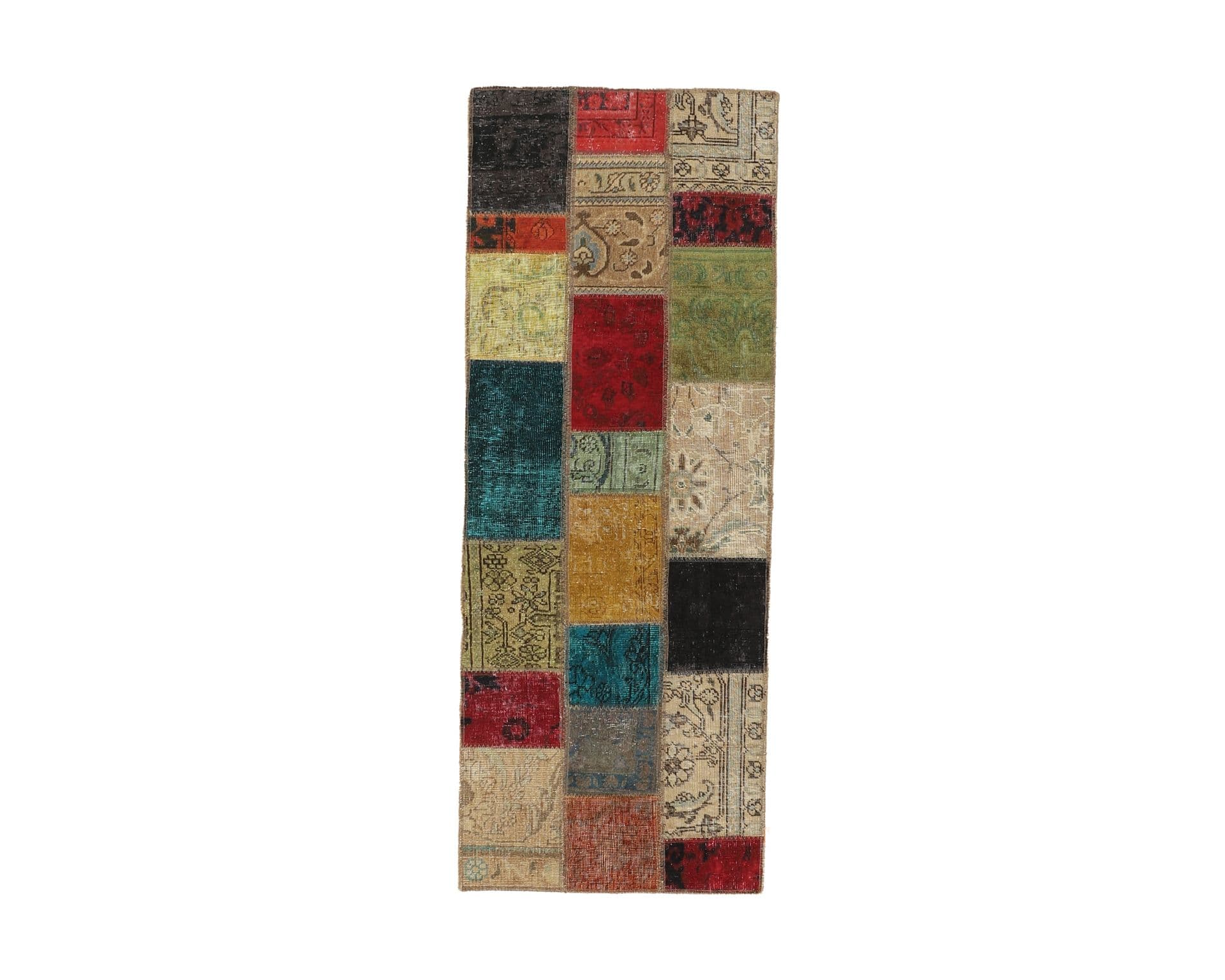 Vintage Patchwork orientalisk matta 75 x 200 cm
