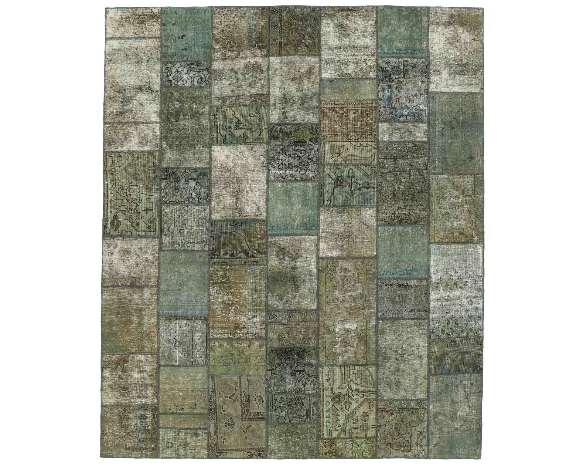 Vintage Patchwork orientalisk matta 253 x 304 cm