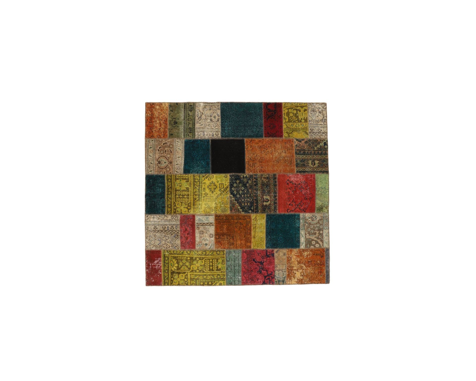 Vintage Patchwork orientalisk matta 205 x 200 cm