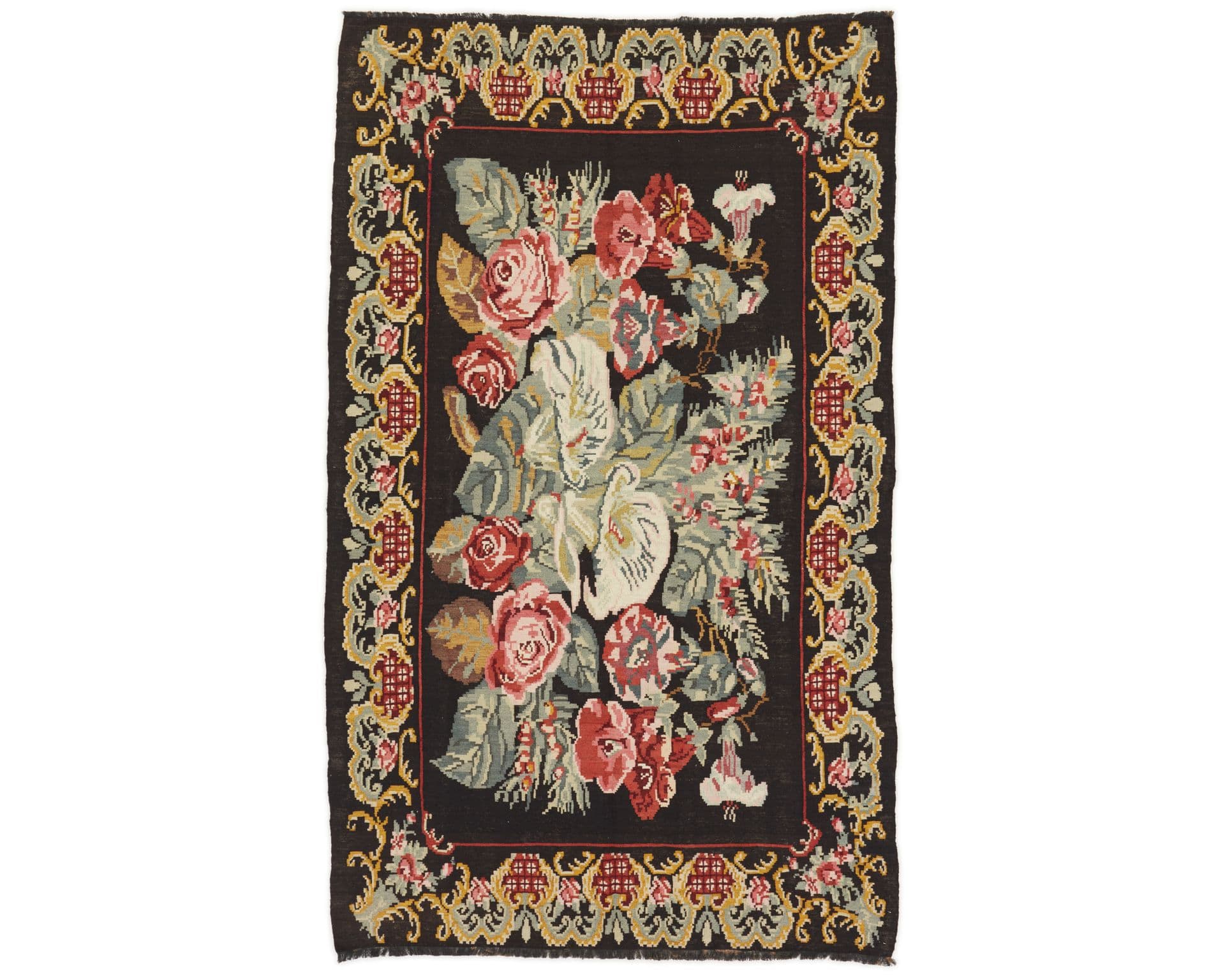Rose Kelim orientalisk matta 187 x 306 cm