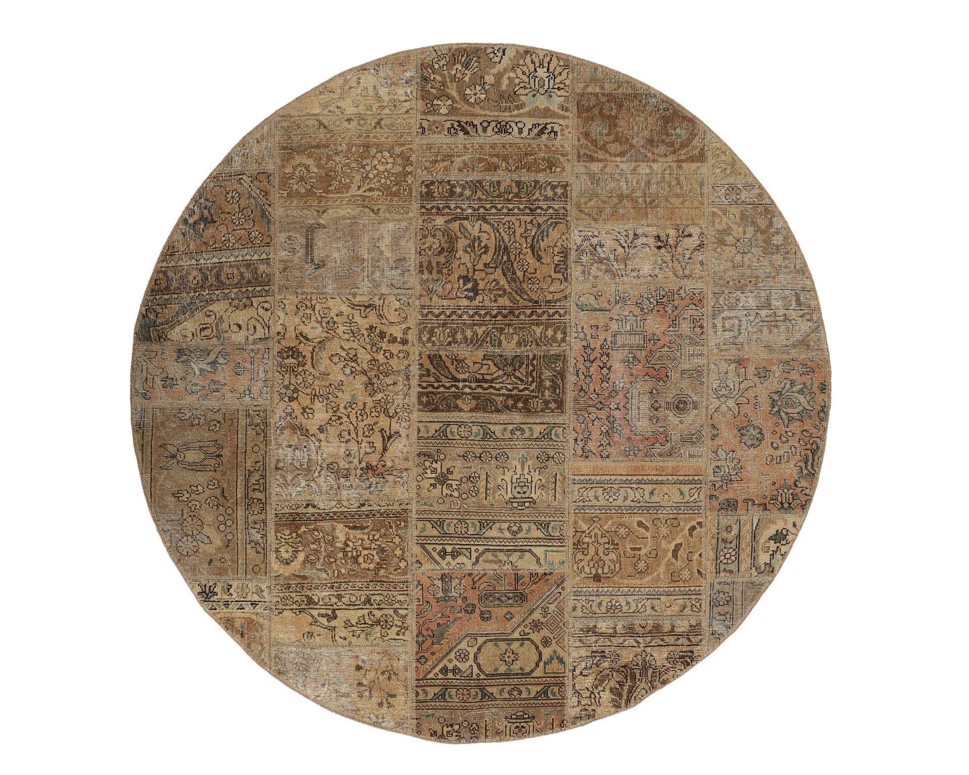 Vintage Patchwork orientalisk matta 200 x 200 cm