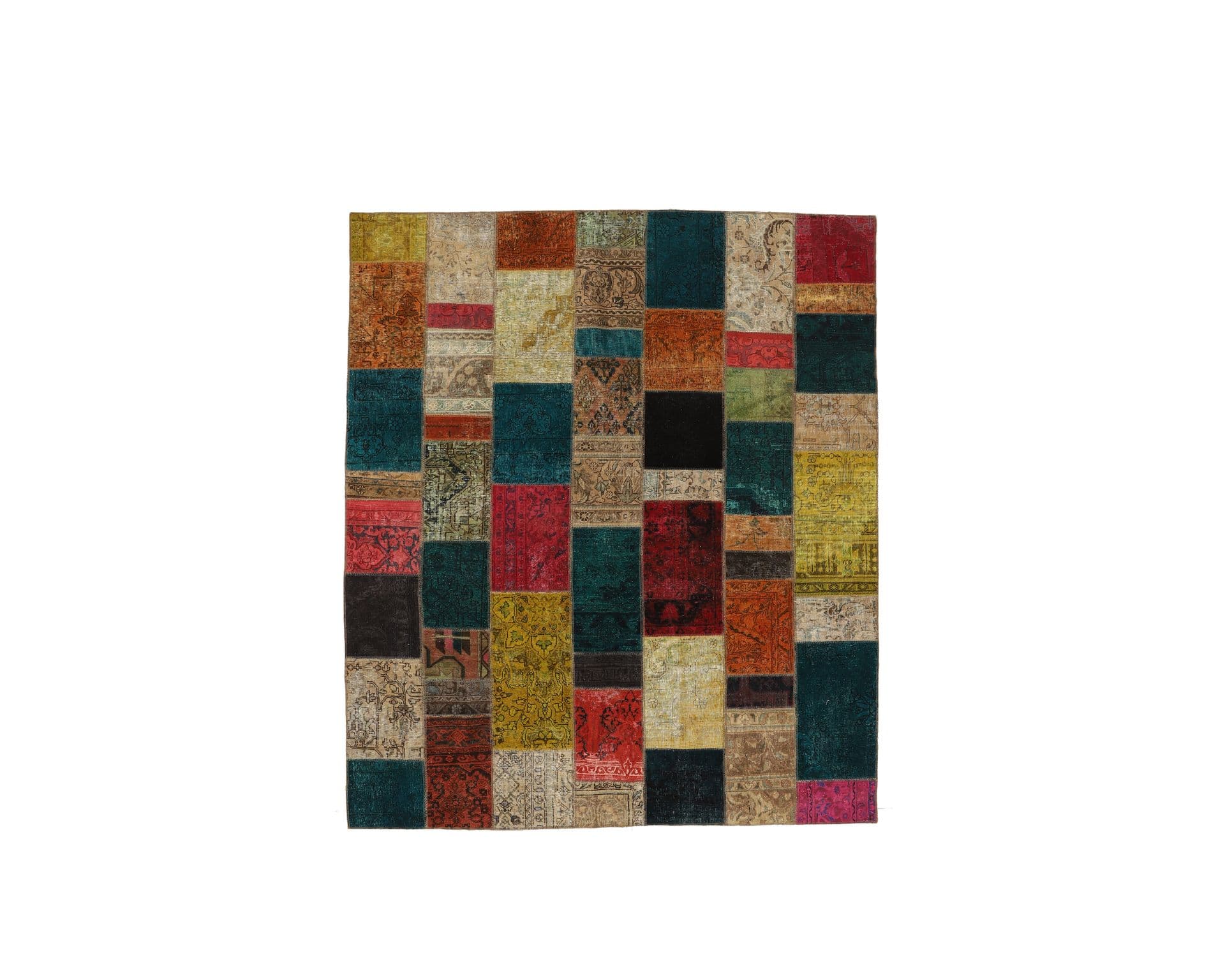 Vintage Patchwork orientalisk matta 261 x 303 cm