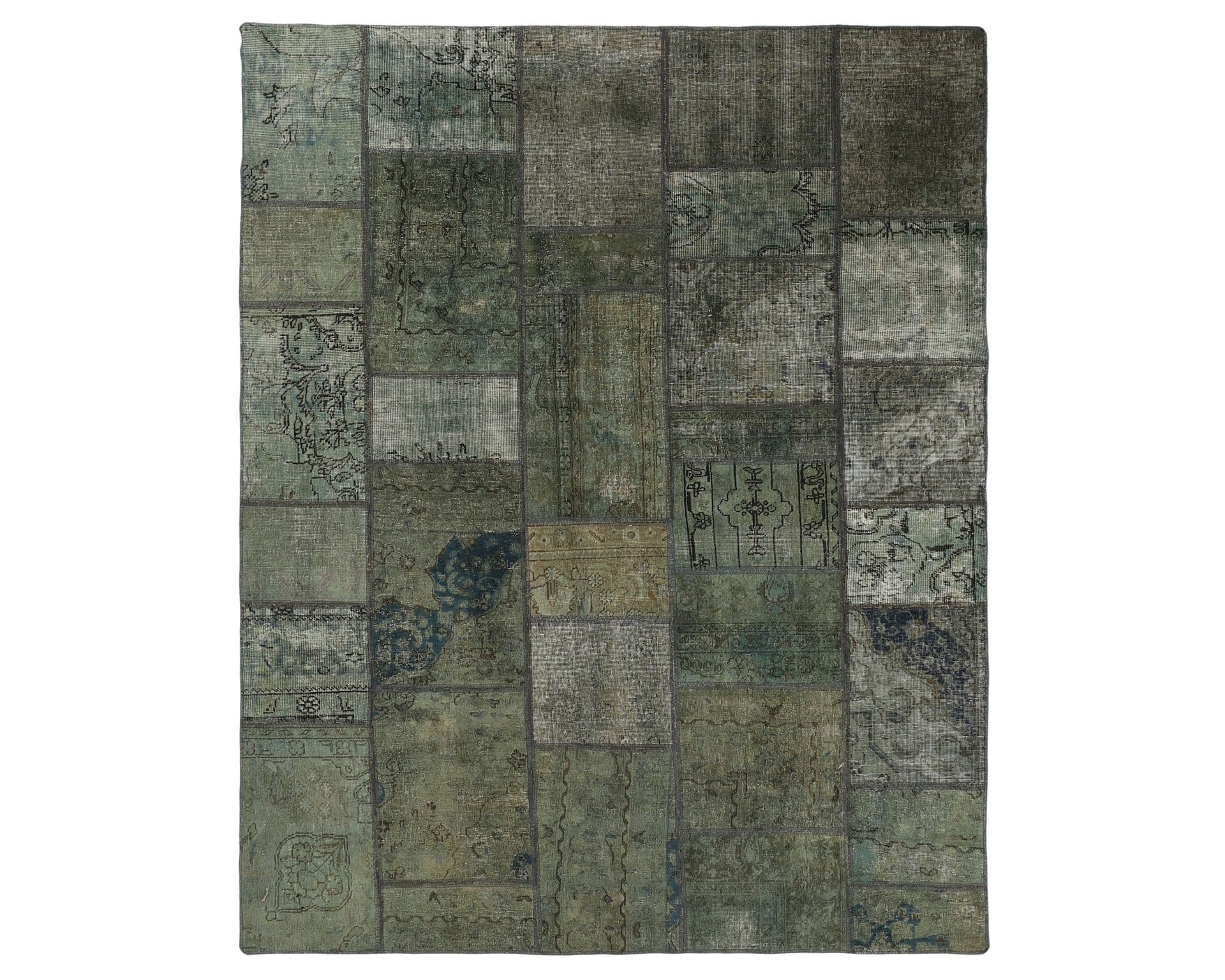 Vintage Patchwork orientalisk matta 201 x 256 cm