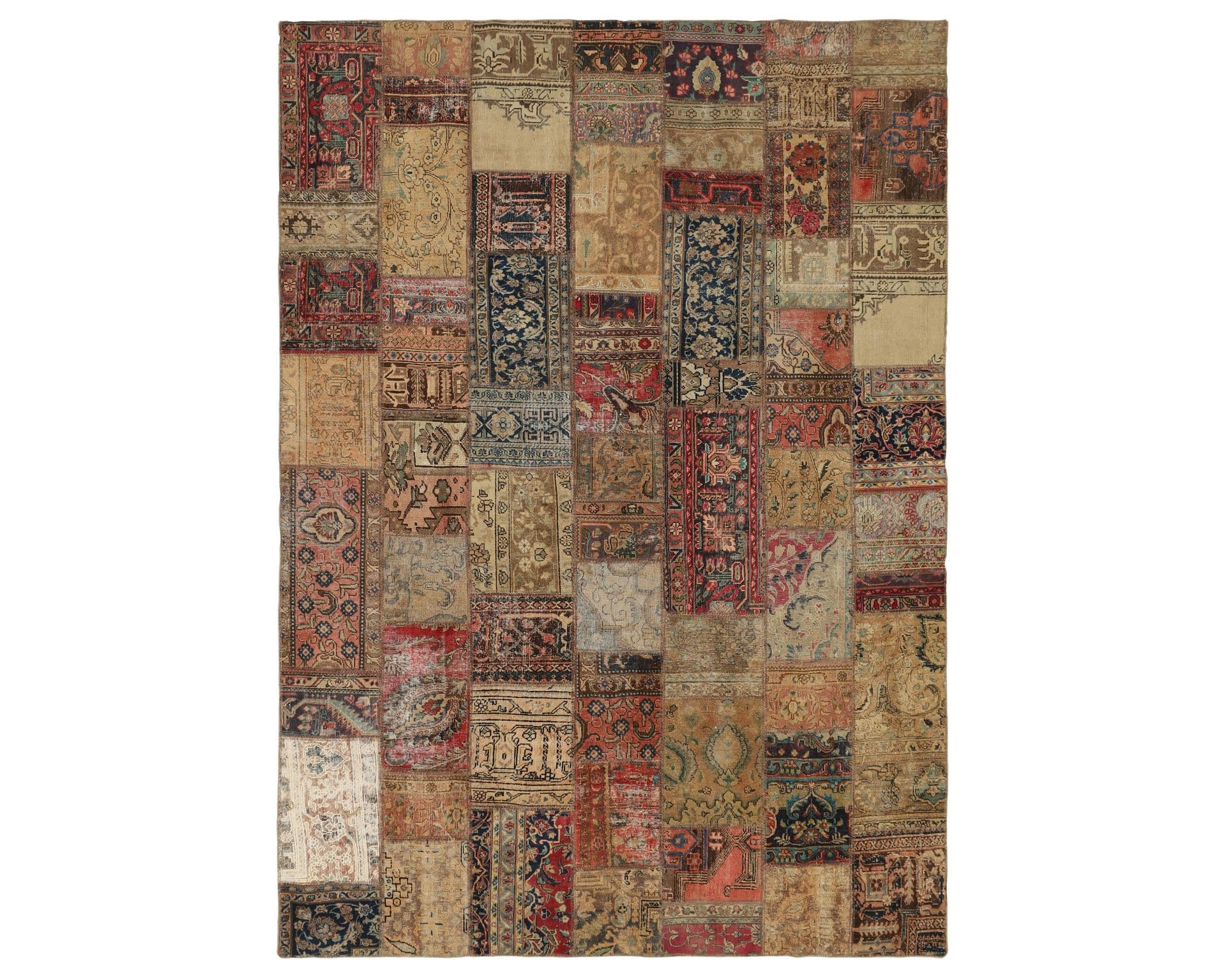 Vintage Patchwork orientalisk matta 254 x 360 cm