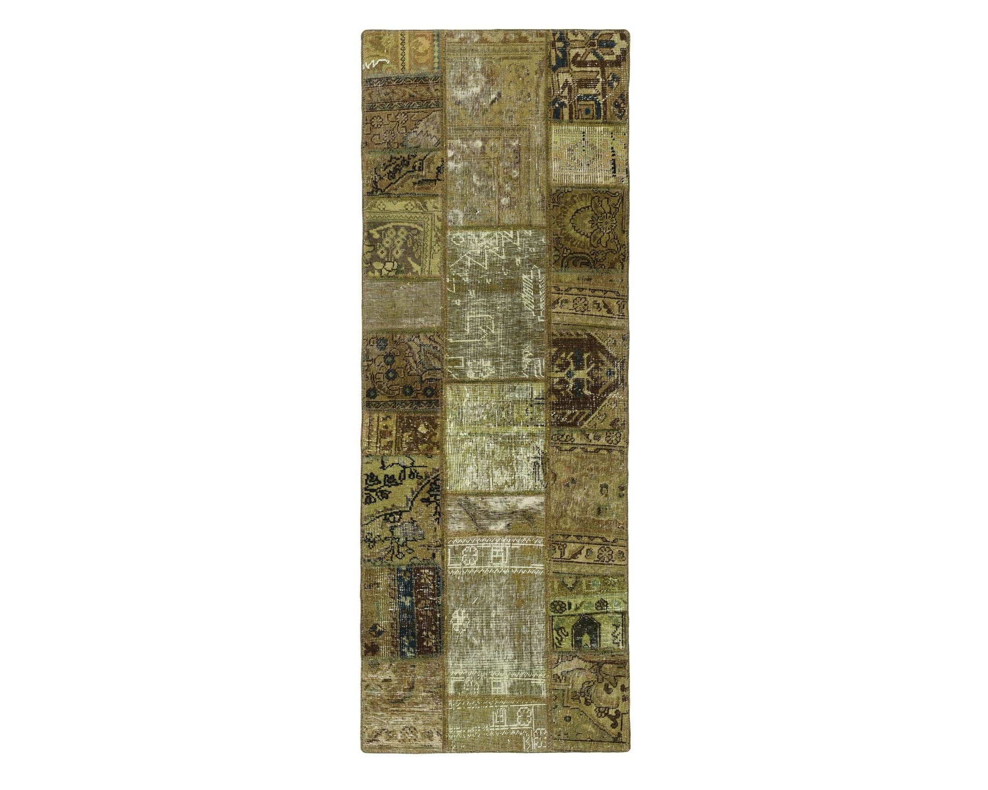 Vintage Patchwork orientalisk matta 75 x 204 cm