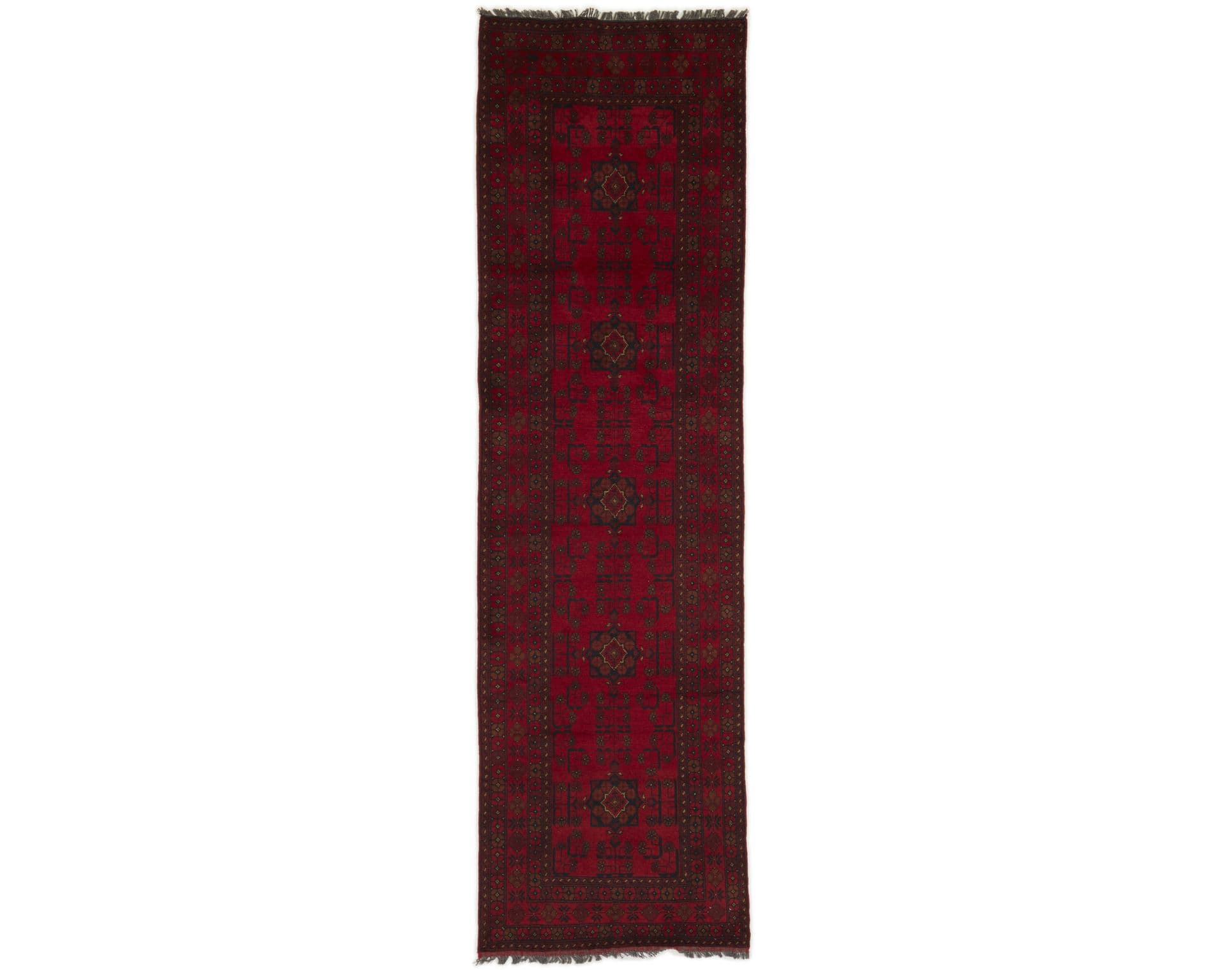 Old Afghan orientalisk matta 84 x 291 cm