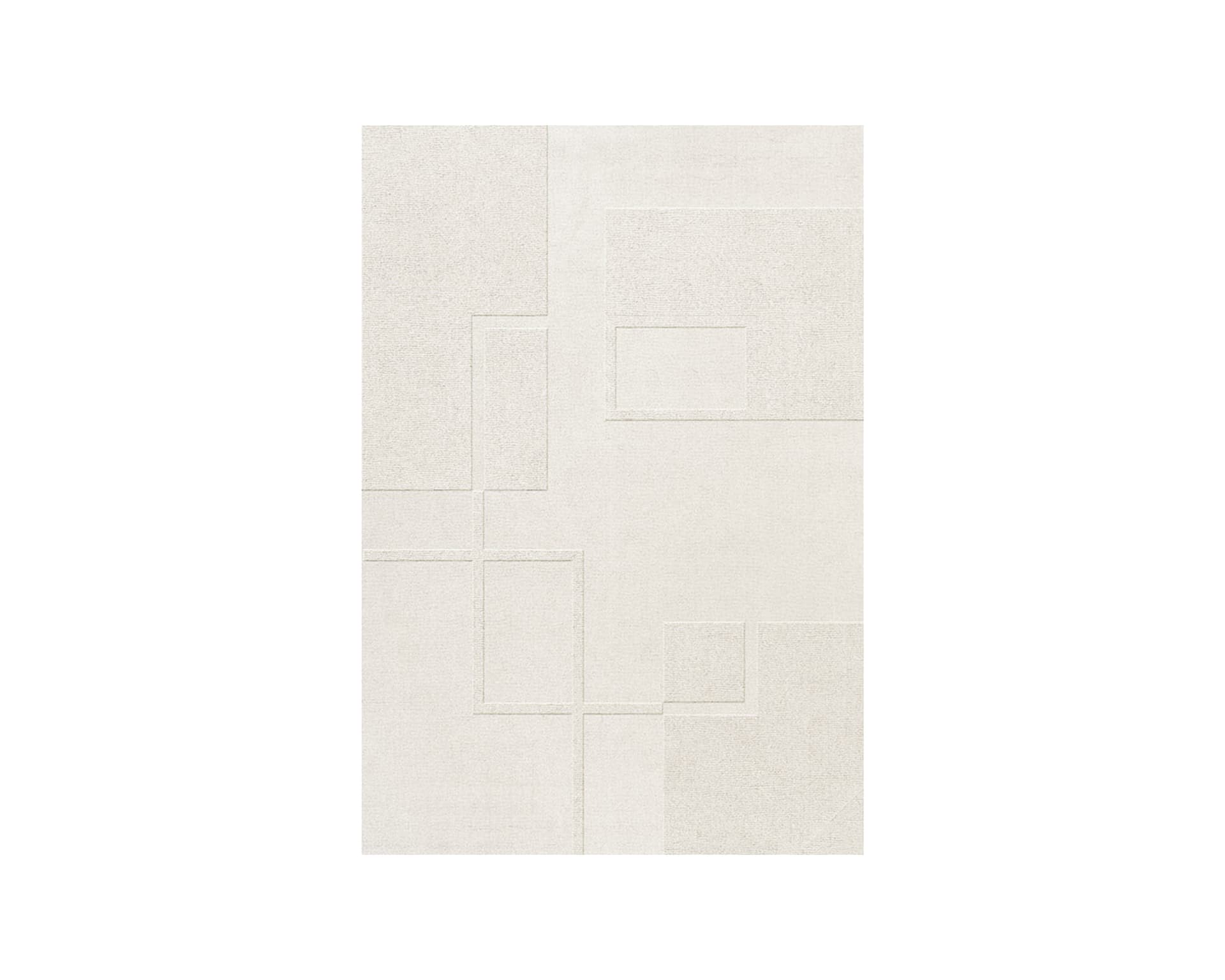 Layered Swedish Grace matta 250 x 350 cm benvit
