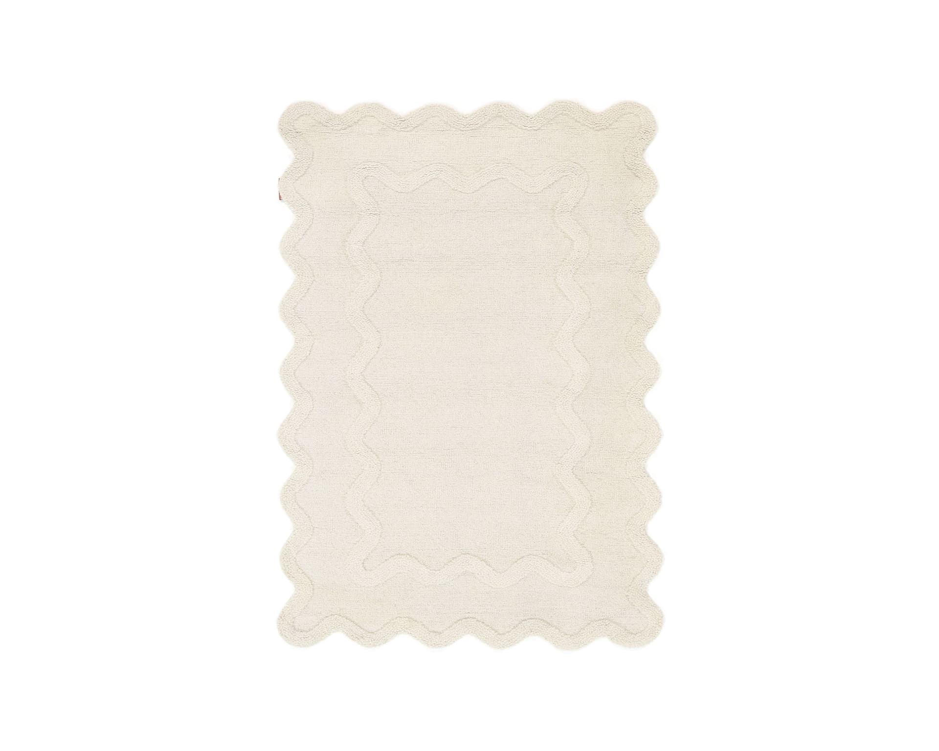 Rugvista matta 120 x 180 cm vit