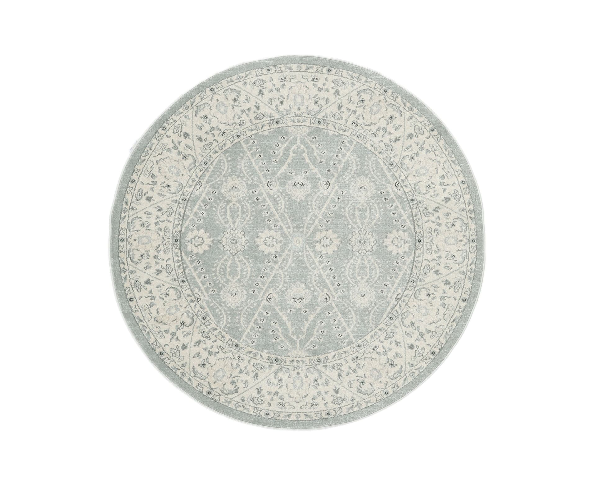 Rugvista Ziegler Madison matta ø 200 cm beige / ljusblå
