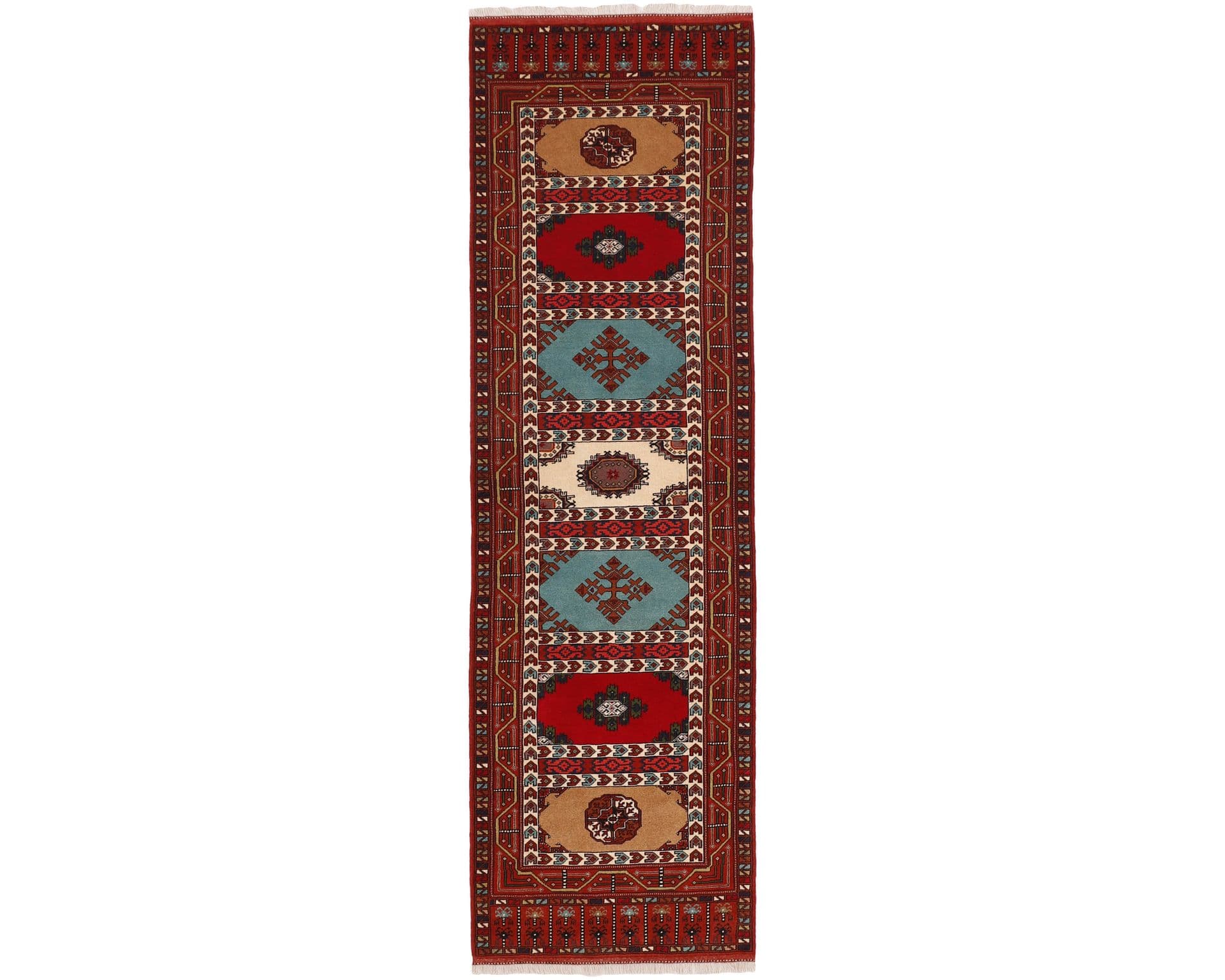 Torkaman Fine orientalisk matta 85 x 291 cm