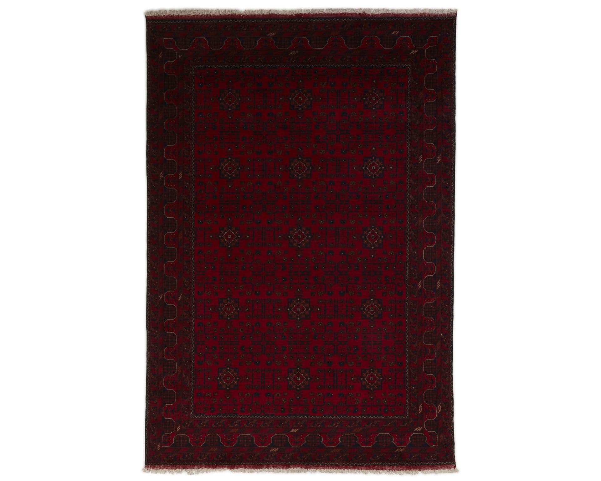 Old Afghan orientalisk matta 200 x 287 cm